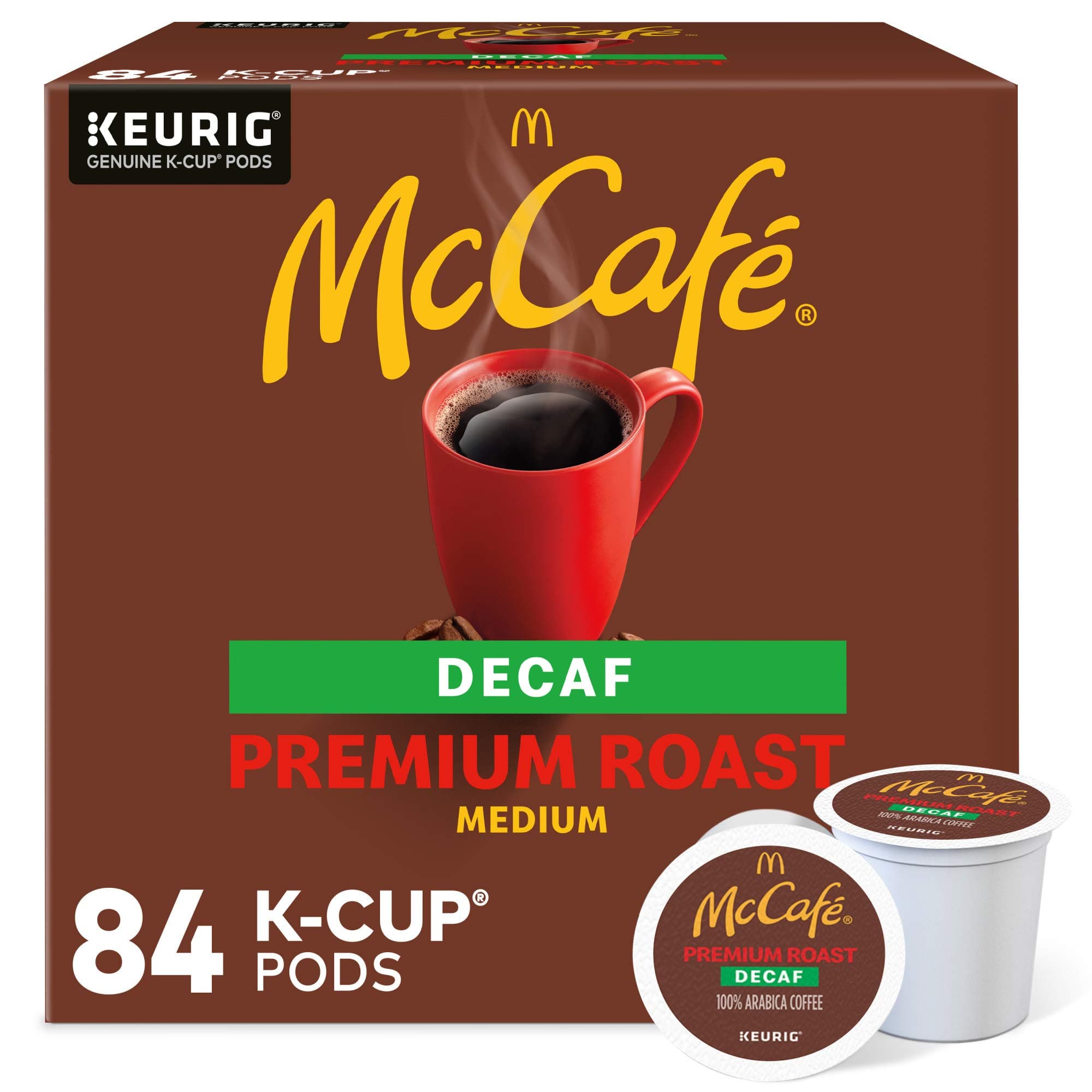 McCafe Decaf Premium Roast Keurig K Cup Coffee Pods, 84 Count