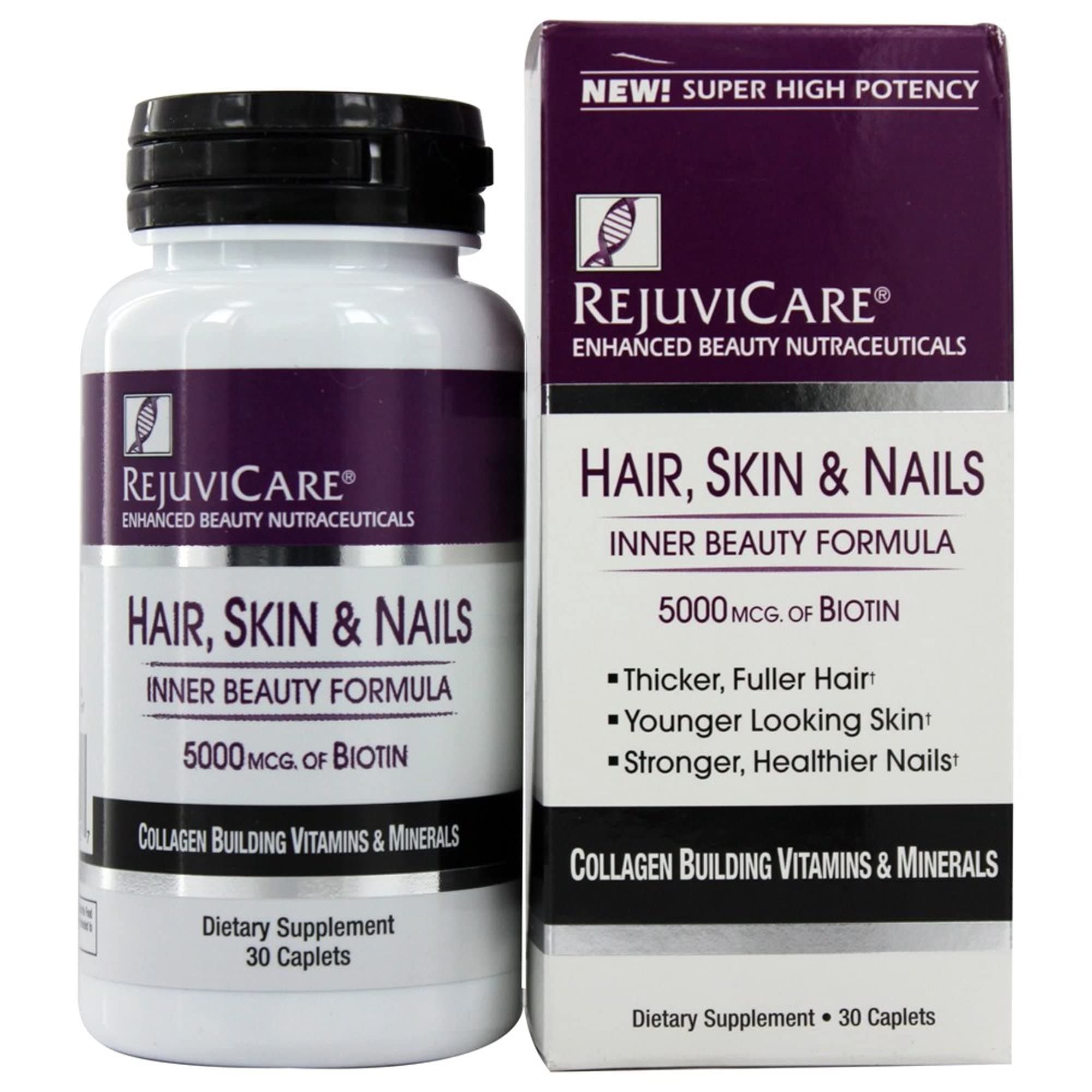 RejuviCare Hair, Skin & Nails Formula Caplets 30 ea ( Pack of 4)