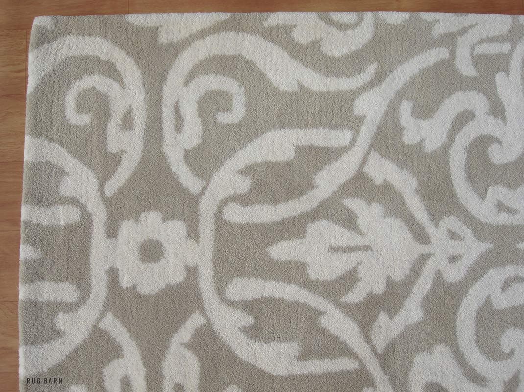 Modern 9' X 12' Feet Mocha Color Hand Tufted Modern Design 100% Wool Area Rug/Carpet