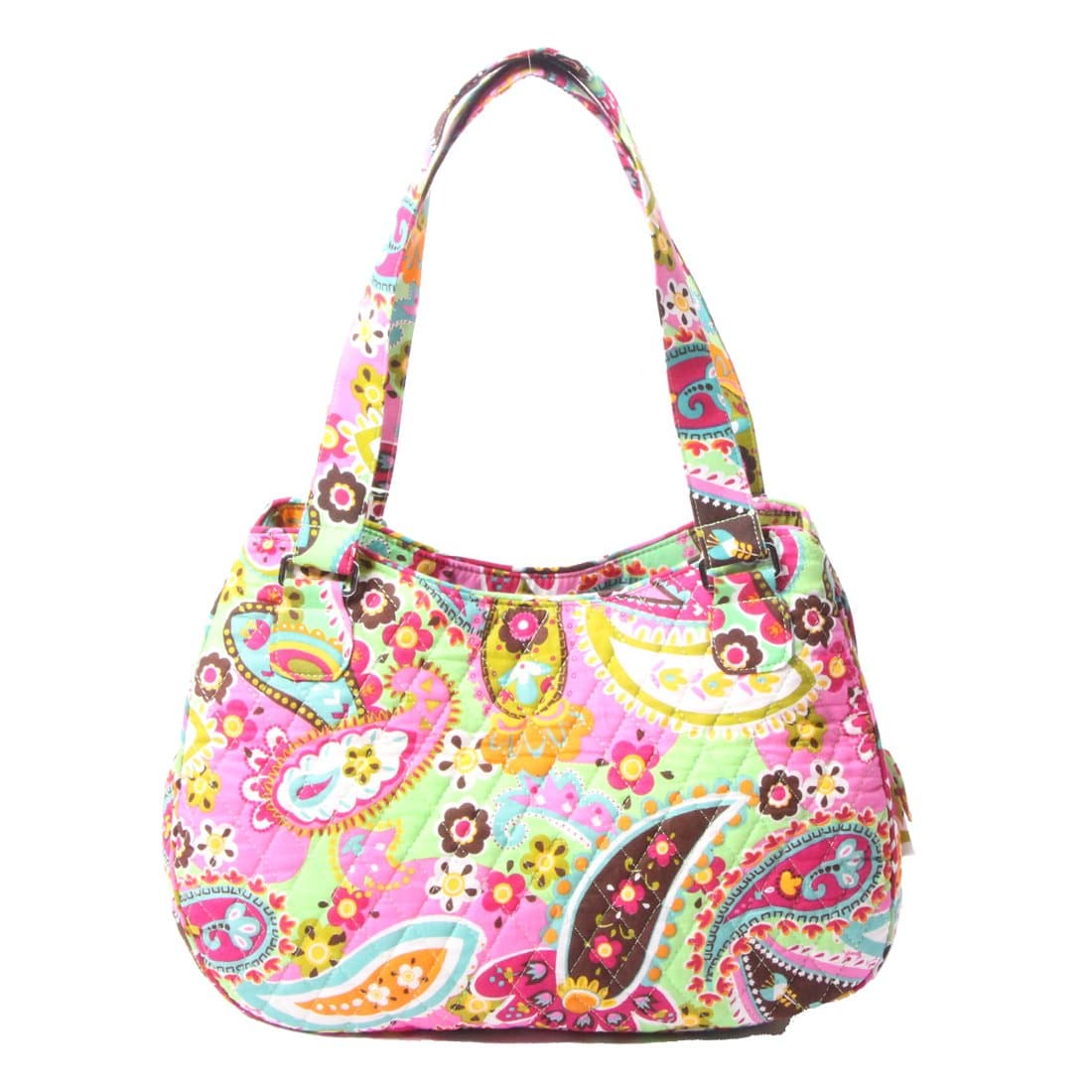 Quilted Cotton Handle Bags Shoulder Bag (Cyan)