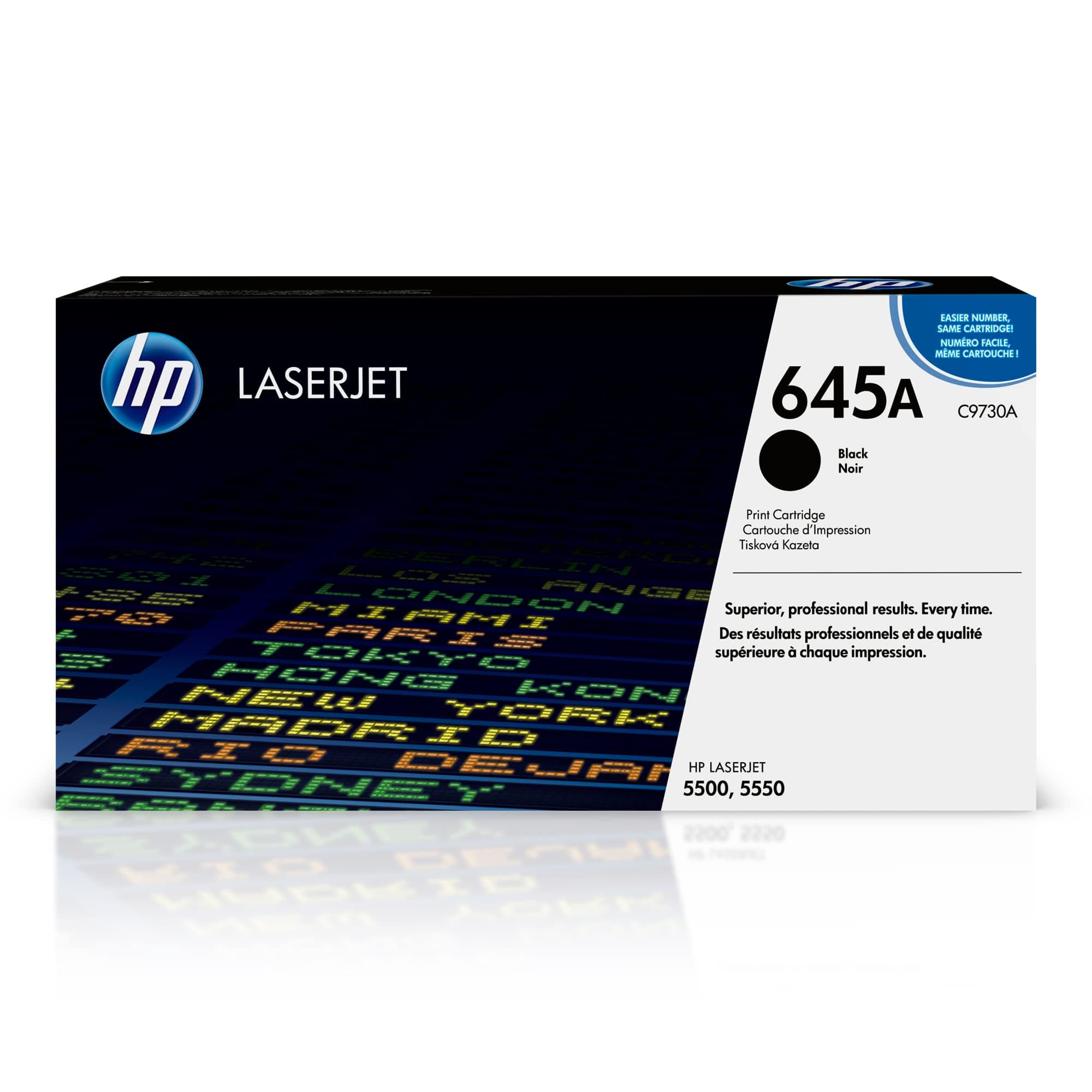 645A Black Toner Cartridge | Works Color Laserjet 5500, 5550 Series | C9730A