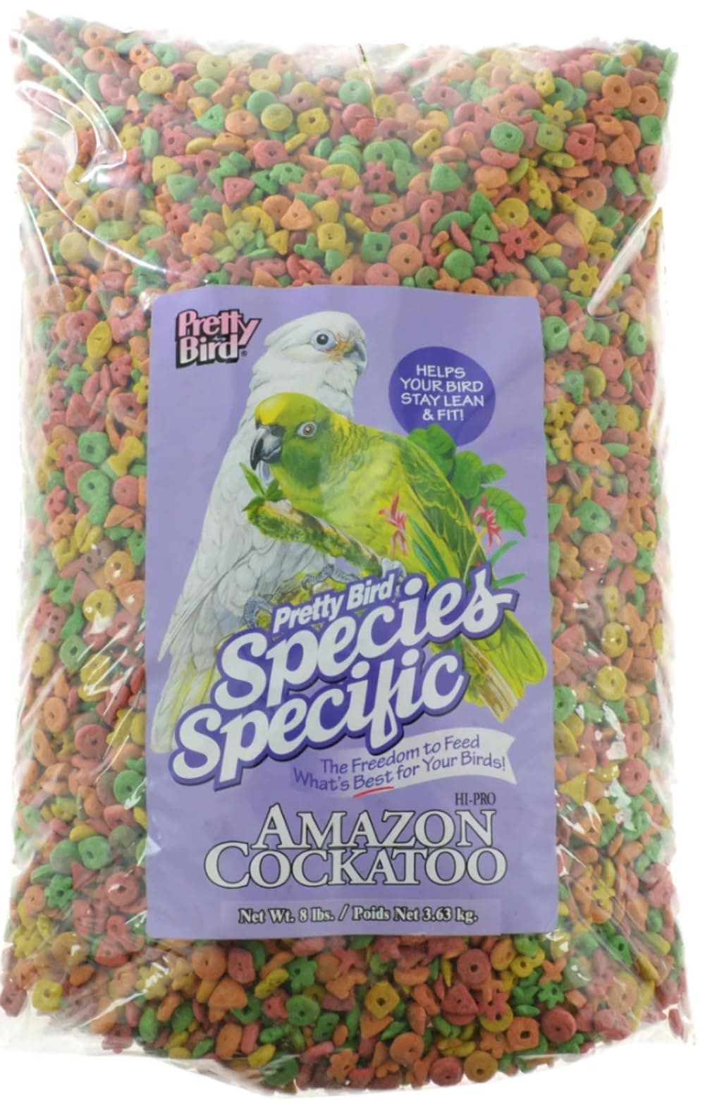 Pretty Bird International Bpb78311 Species Specific Hi-Pro Special Cockatoo And Amazon Food For Birds, 8-Pound