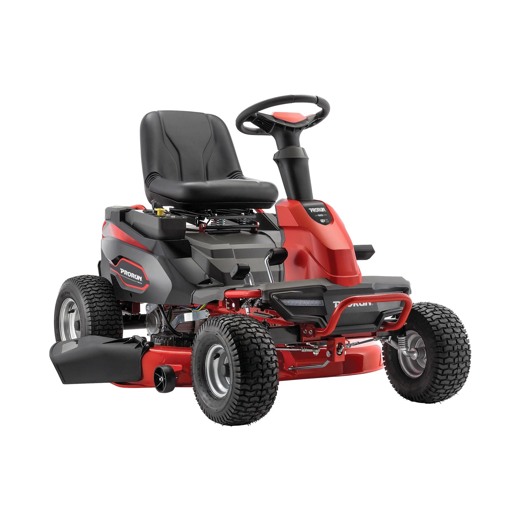 48V 38-in. Steel Deck Brushless Riding Lawn Mower with 75 Ah Battery and Charger