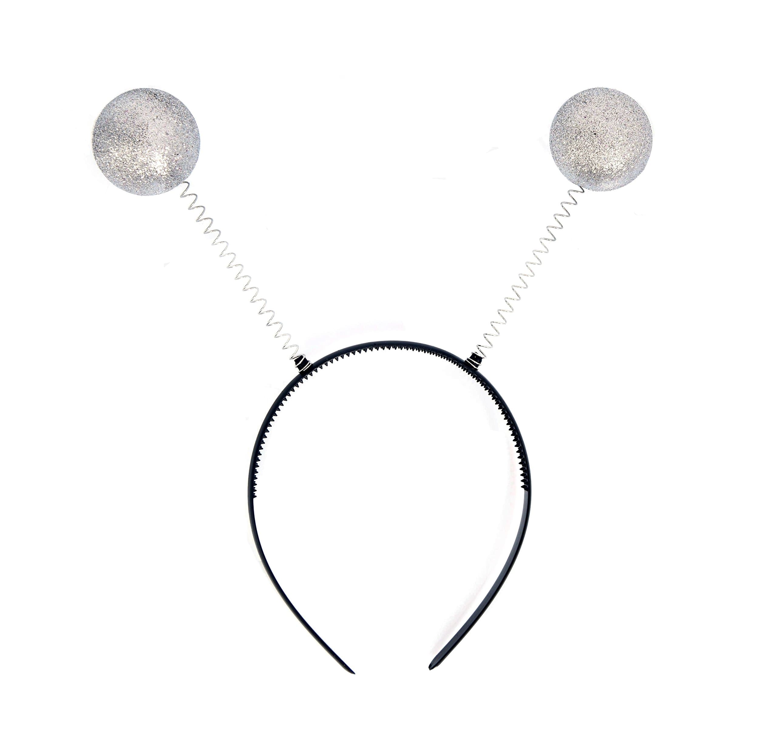 NNasell Crazy Space Martian Antenna Headband Boppers Funny Party and Costume Accessory