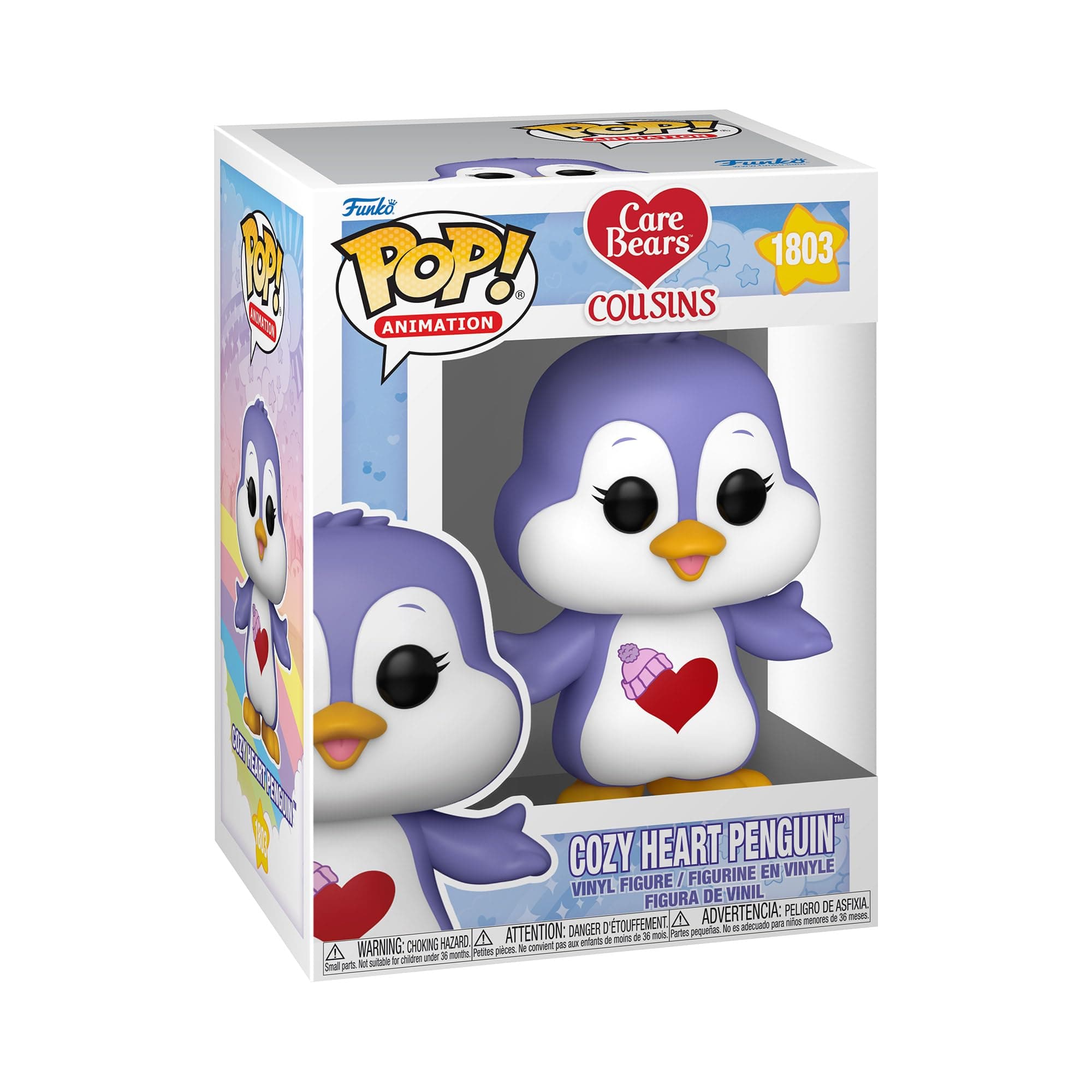 Funko POP! Animation: Care Bear Cousins - Cozy Heart Penguin - Care Bears - Vinyl Collectible Figure - Gift Idea - Official Merchandise - Toy for Children and Adults - TV Fans