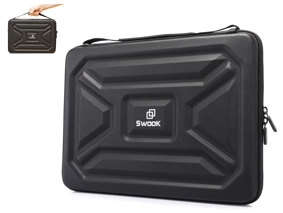 SwooK EVA Laptop Bag Compatible with 14 inch 13-13.3 inch MacBook Air, MacBook Pro, Notebook Computer, Shockproof Water Repellent Travel Bussiness Briefcase Storage Sleeve Case