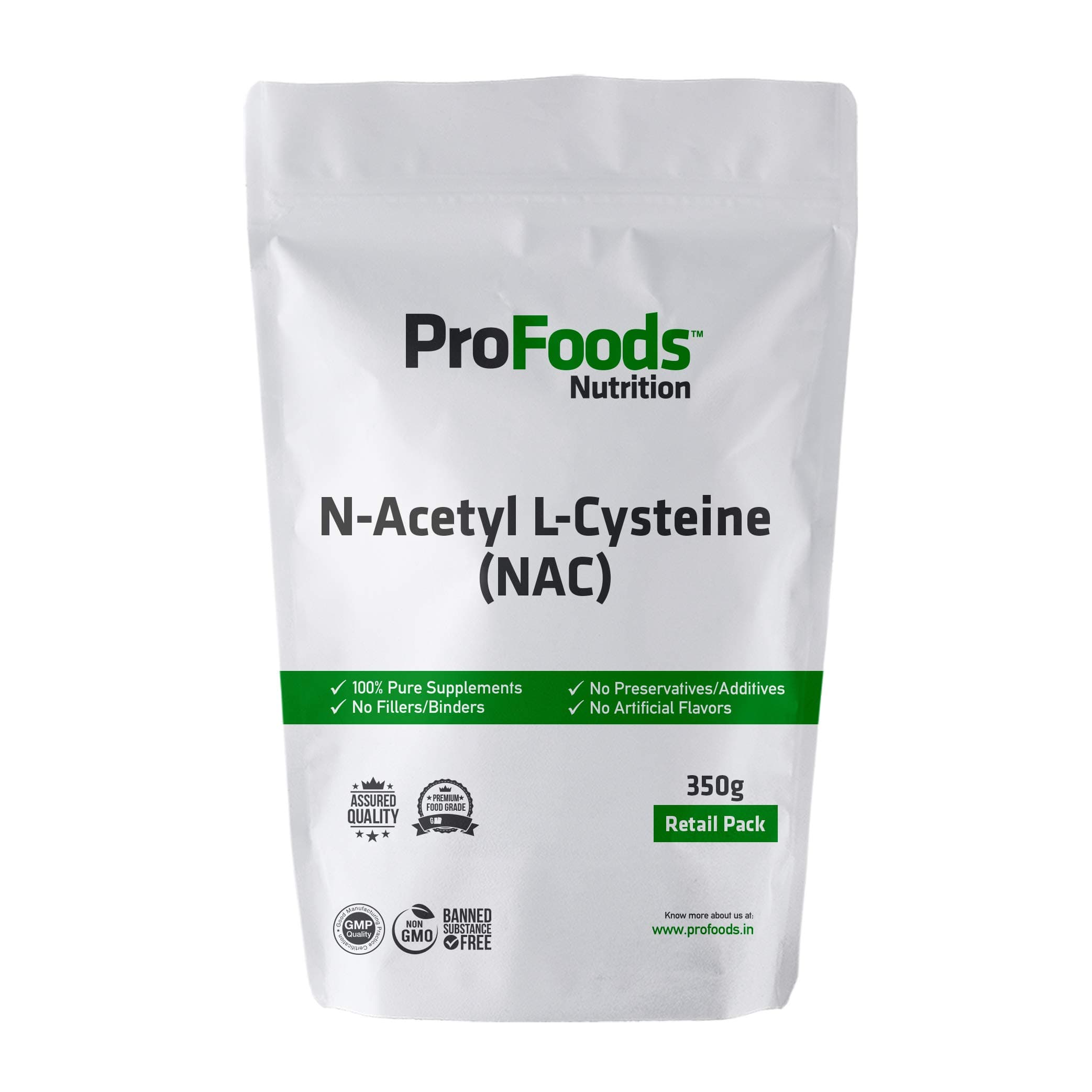Profoods N Acetyl L Cysteine (NAC) Powder (350 grams)