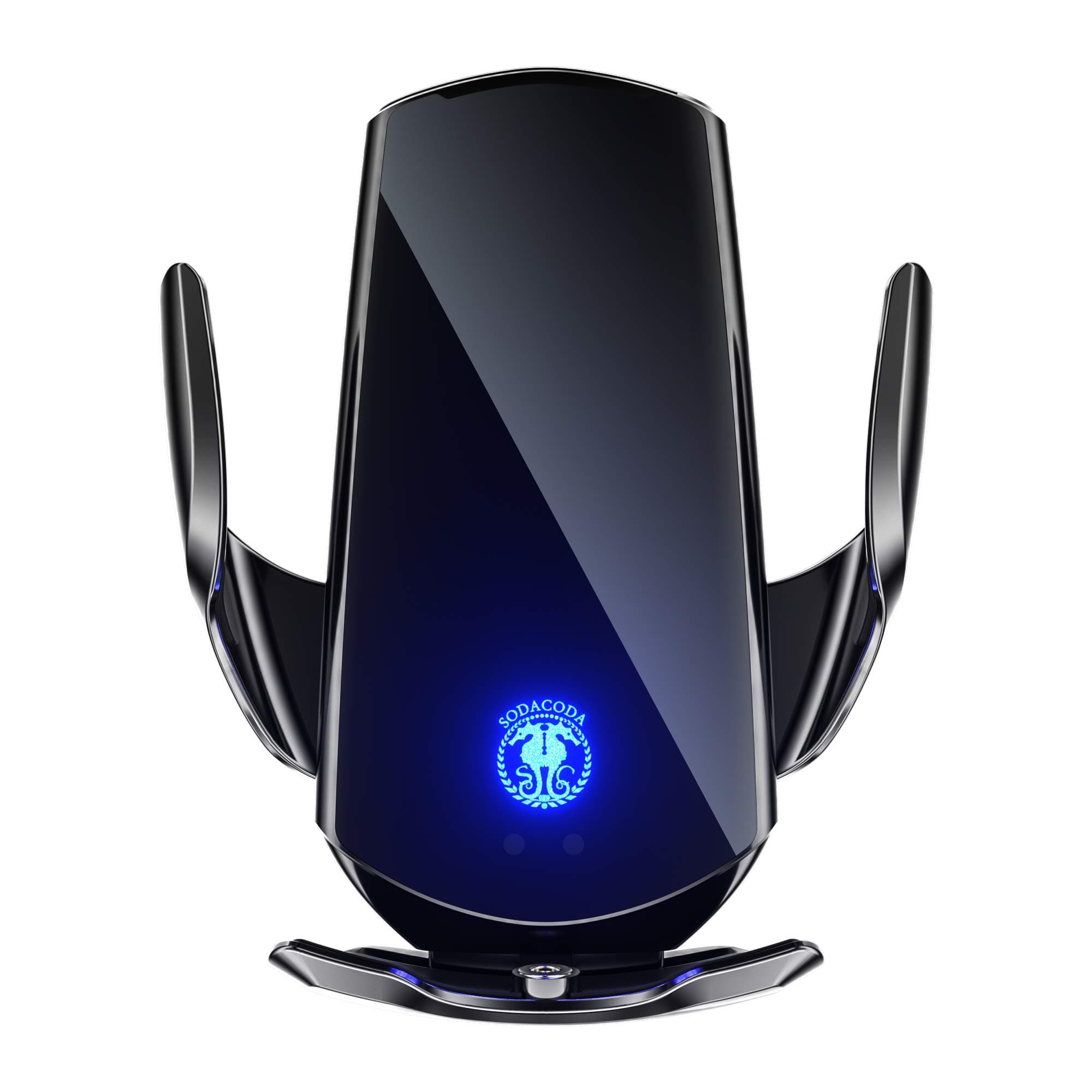 Sodacoda Q3 Wireless Car Phone Charger Auto Holder for Apple iPhone 12/11 Pro/XS/Max/X/Xr/8/plus, Samsung S6/S10/S9/Note 9/S8, Qi-Enabled Devices and any phone (Black)