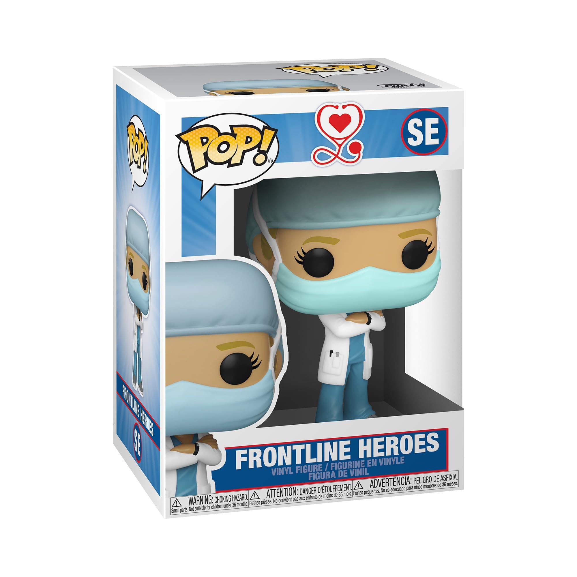 Pop! Heroes: Front Line Worker- Female Hospital Worker #1, Multicolor