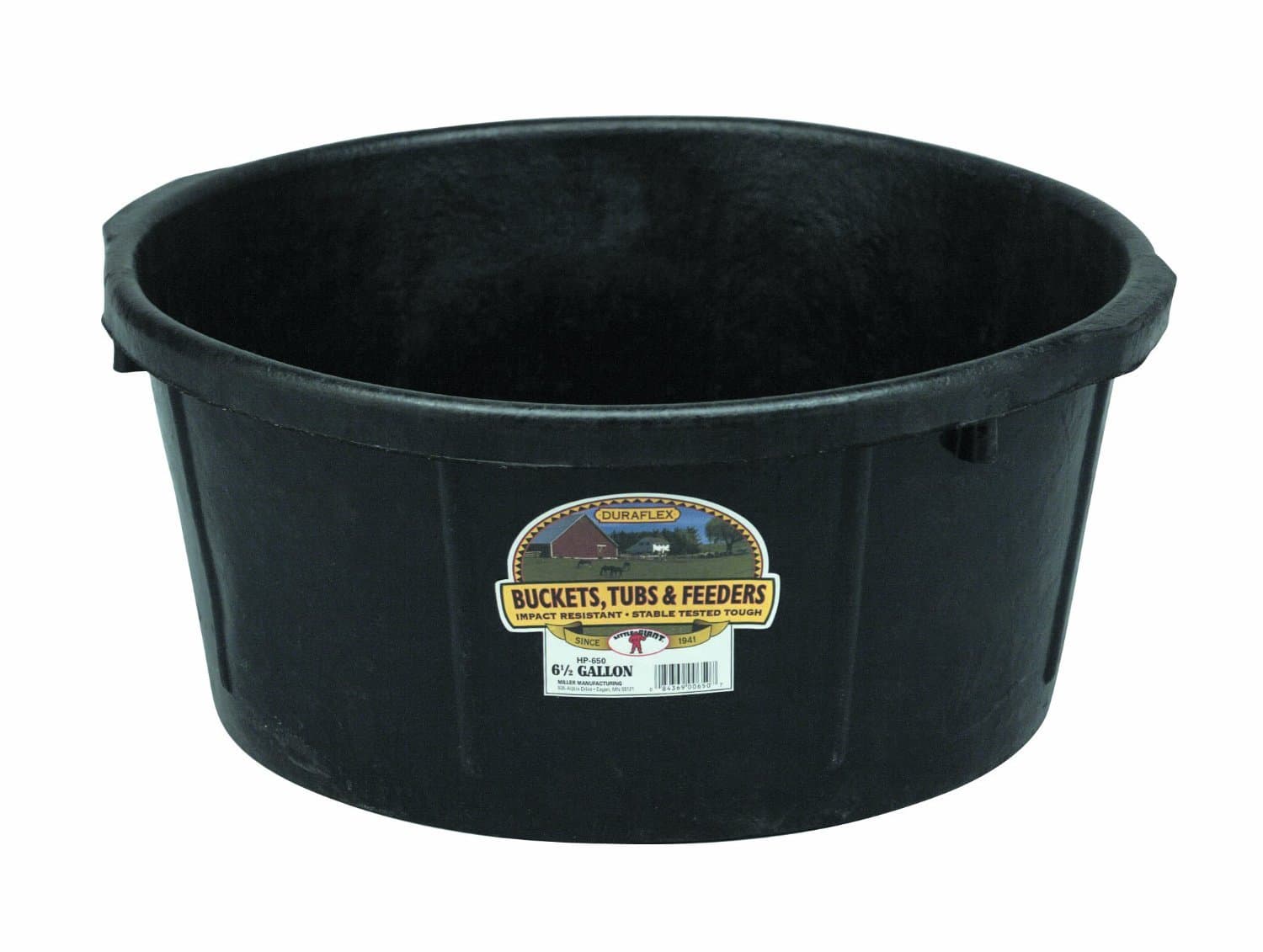 Little Giant Farm & Ag HP650 6.5 Gallon Rubber Feeder Tub