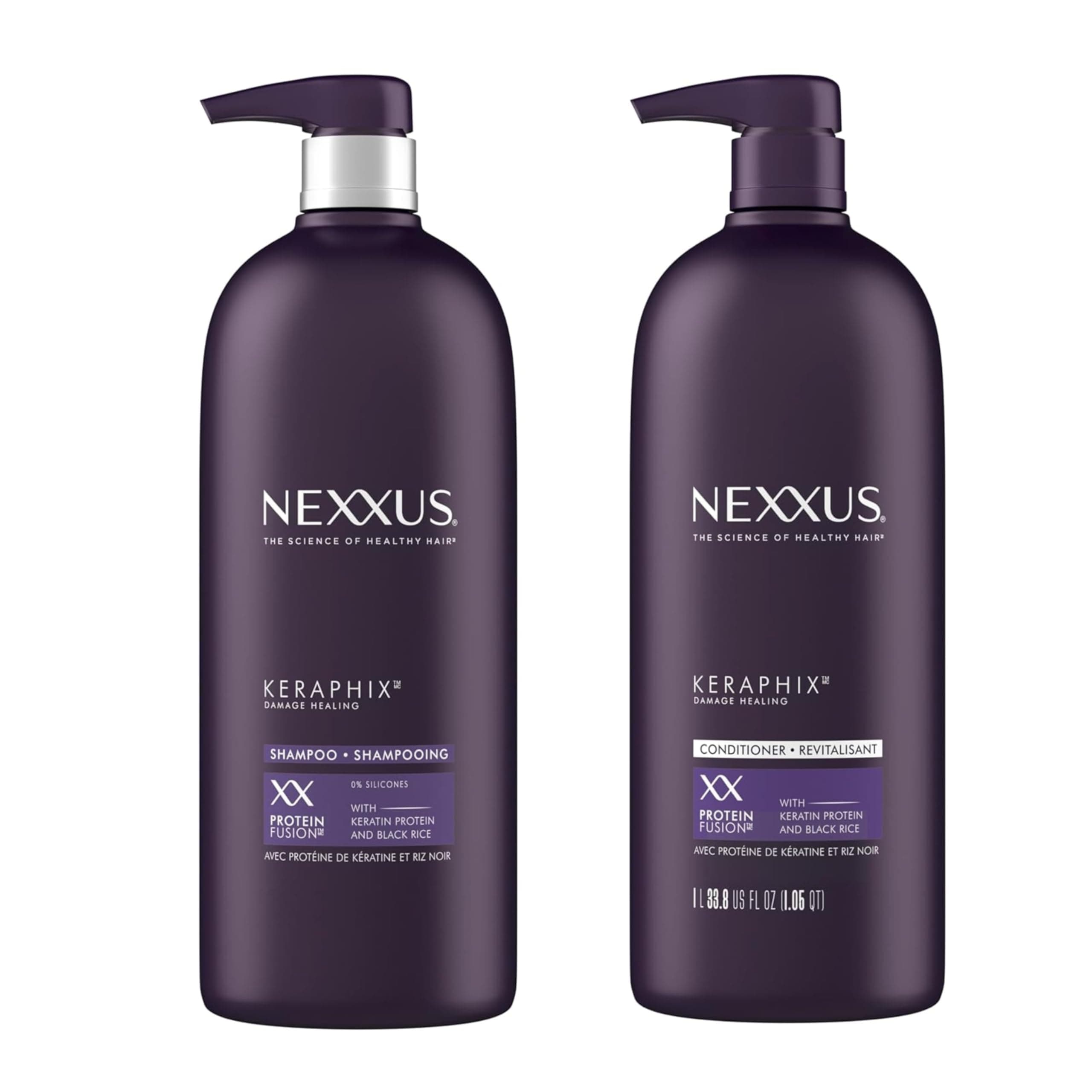 Keratin Protein Keraphix Shampoo & Canditioner for Damaged Hair 33.8 oz