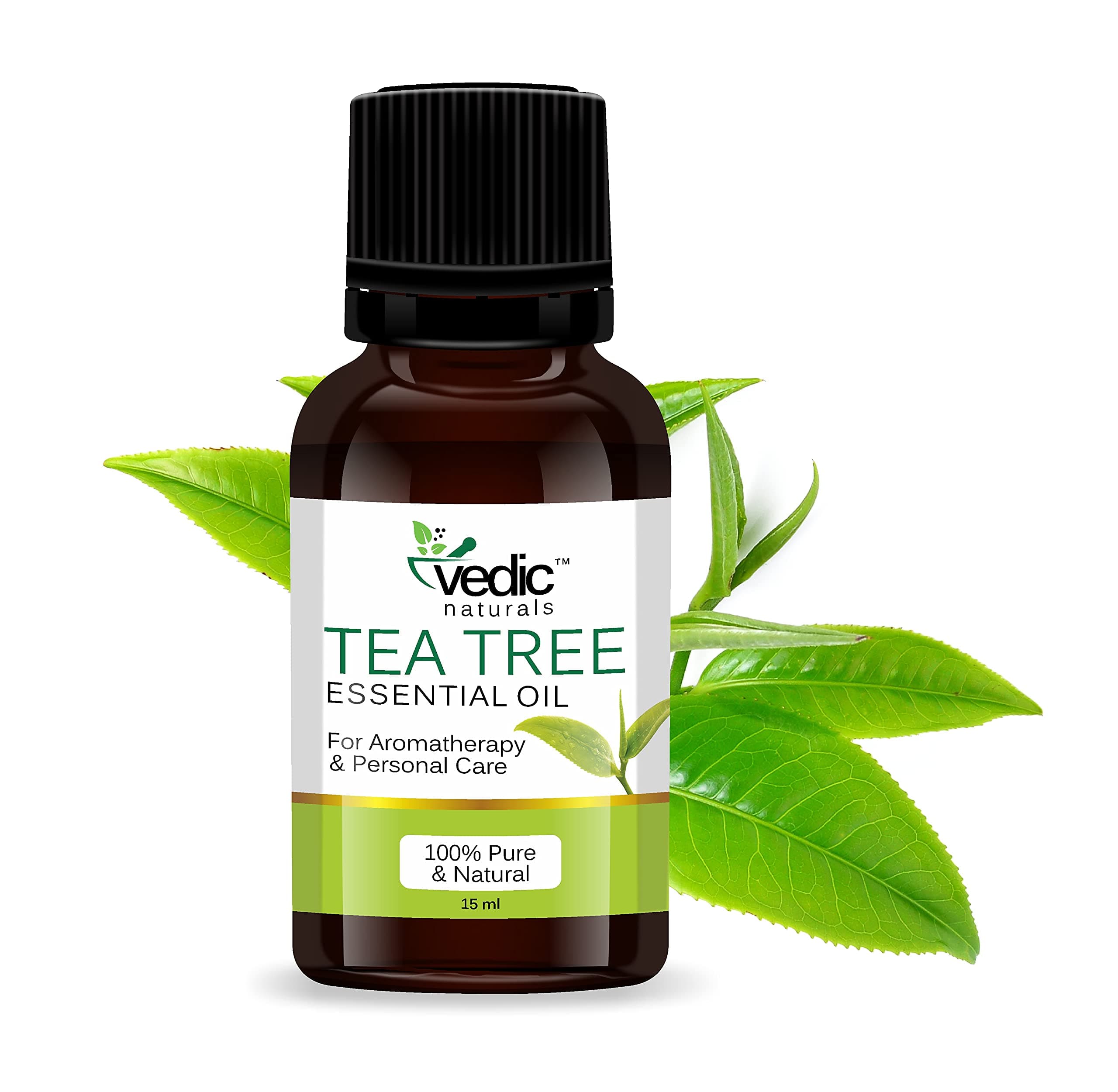 Tea Tree Essential Oil For Aromatherapy, Skin, Hair, Face, Acne Care, 100% Pure, Natural and Undiluted Therapeutic Grade Essential Oil (Tea Tree 15ML)
