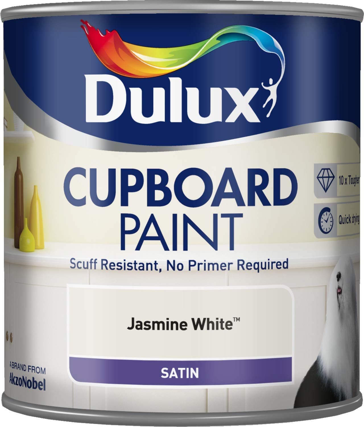 Dulux Cupboard Paint Jasmine White - 600ml