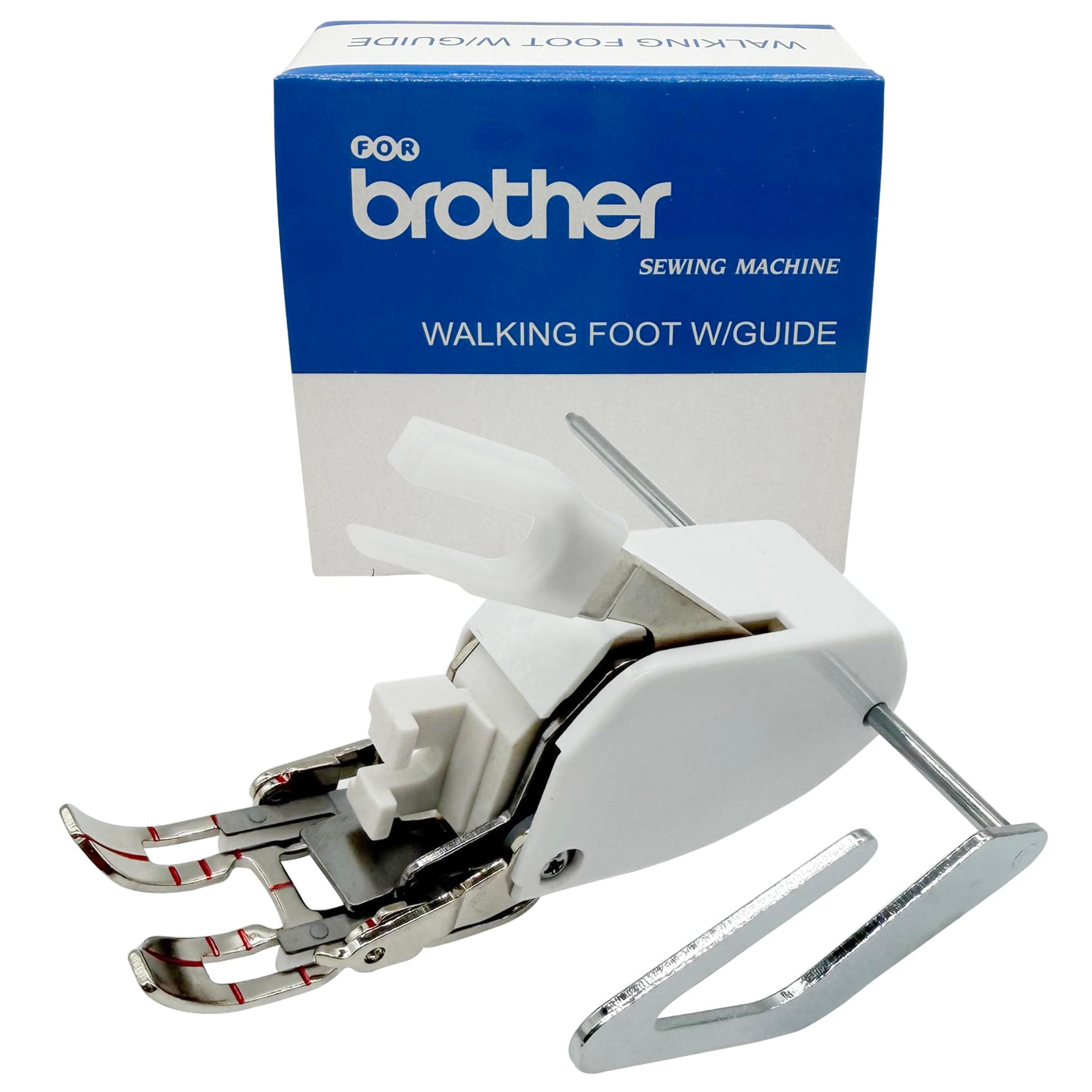 LNKA Sewing Machine Presser Feet Walking Foot Open Toe Even Feed SA188 W/Guide for Brother F033N F033 XC2214002