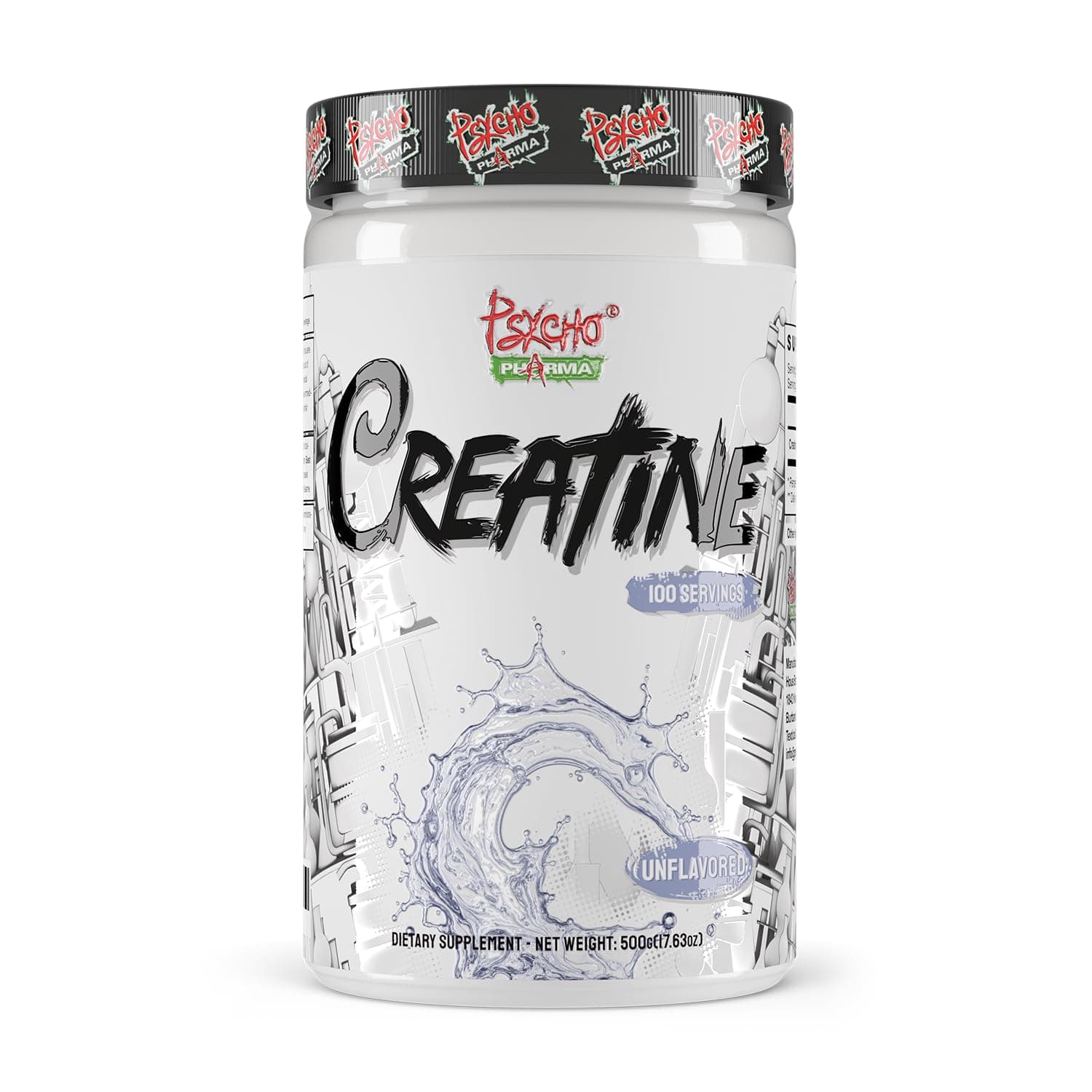 Psycho Pharma Creatine - 5g of Premium Creatine Monohydrate per Serving, 60 Servings