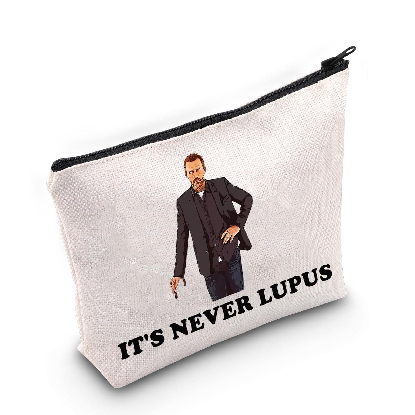 Doctor Gregory Cosmetic Bag Gregory Fans Gift It's Never Lupus Zipper Pouch Bag For TV Series Fans (It's Never Lupus)