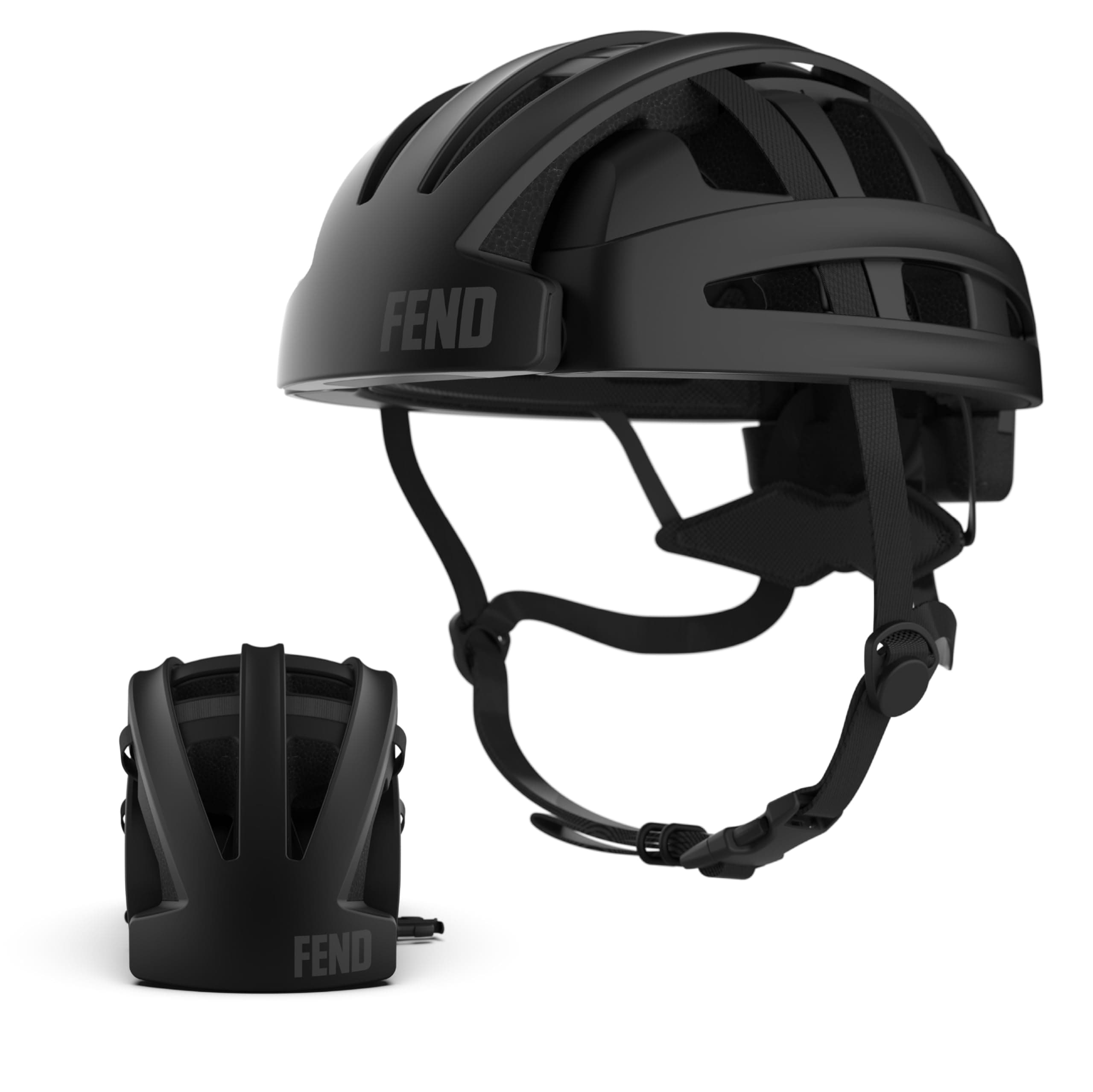 One Foldable Bike Helmet – Patented Smart-Fold 50% Compact Design, Award-Winning Safety CPSC/EN1078 Certified, for Adults, Commuters, E-Bikes, Scooters