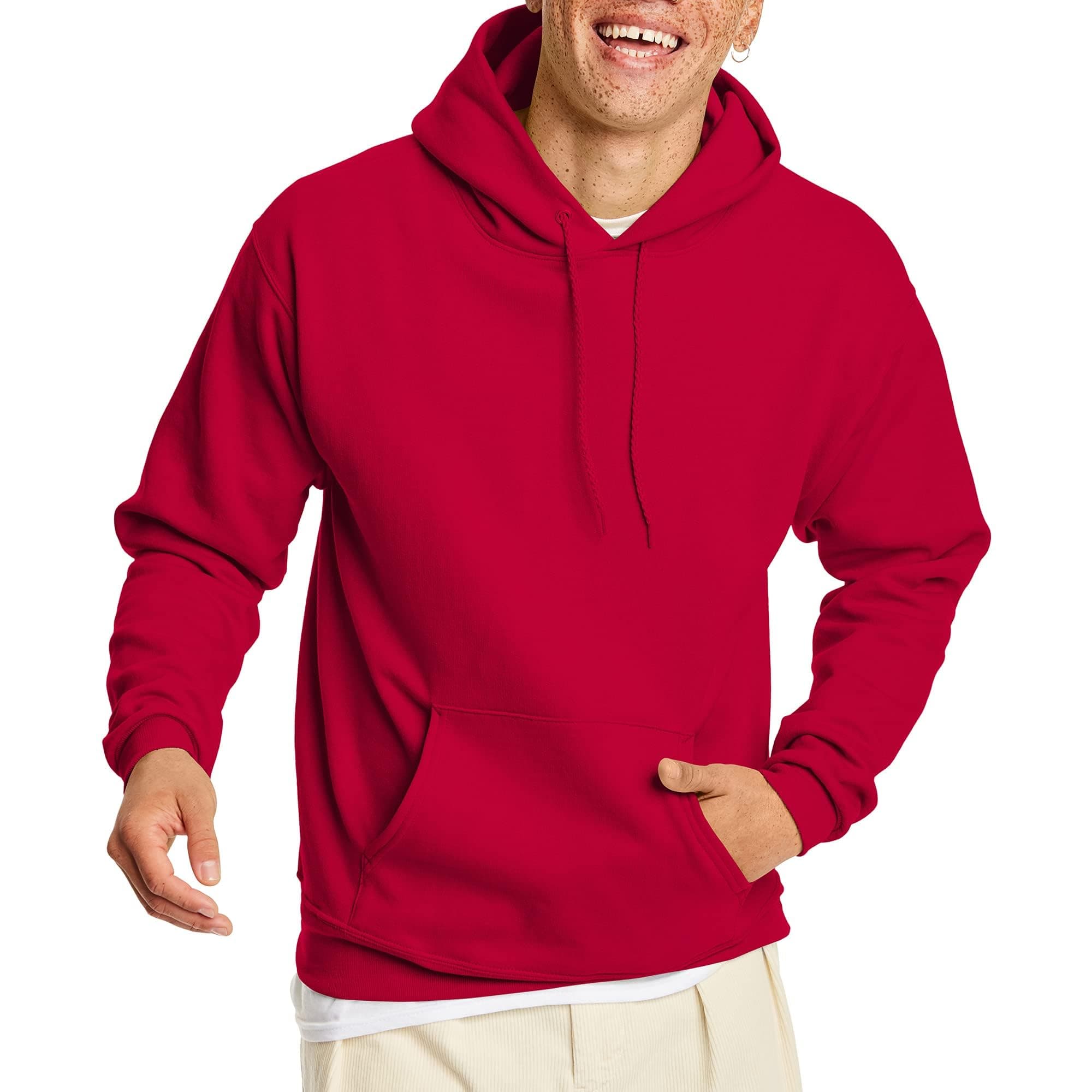 Men's EcoSmart Hoodie, Midweight Fleece, Pullover Hooded Sweatshirt