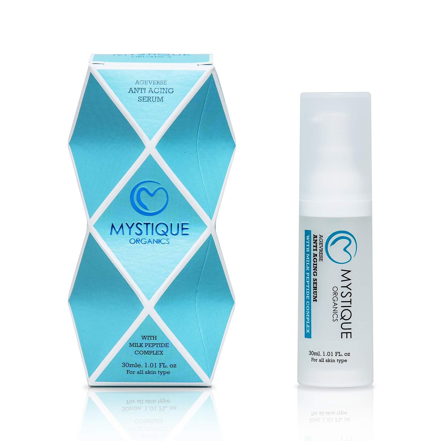 MYSTIQUE ORGANICS Organic and Paraben-Free with Hyaluronic Acid, Retinol and Milk Peptide Complex Anti Aging Face Serum - 30 Ml