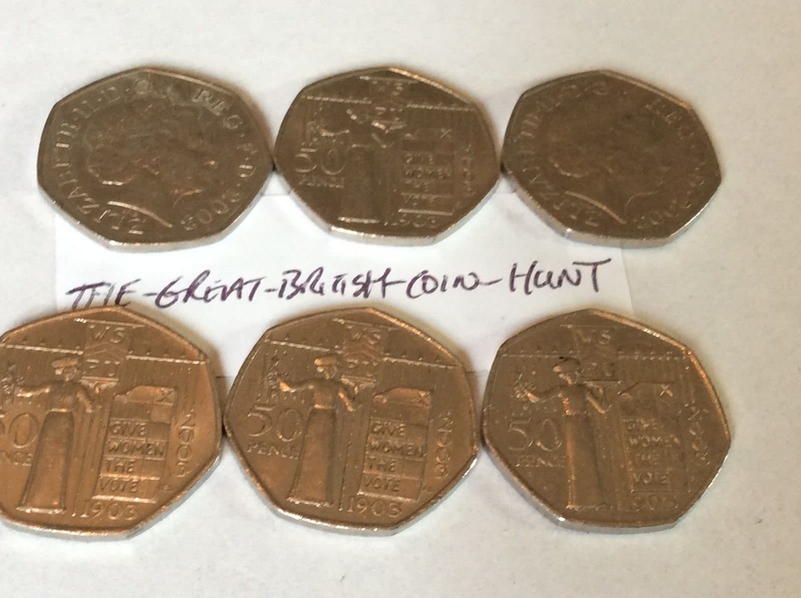2003 Suffragette Give Women The Vote 50p Commemorative Unlimited Supply W/Sale
