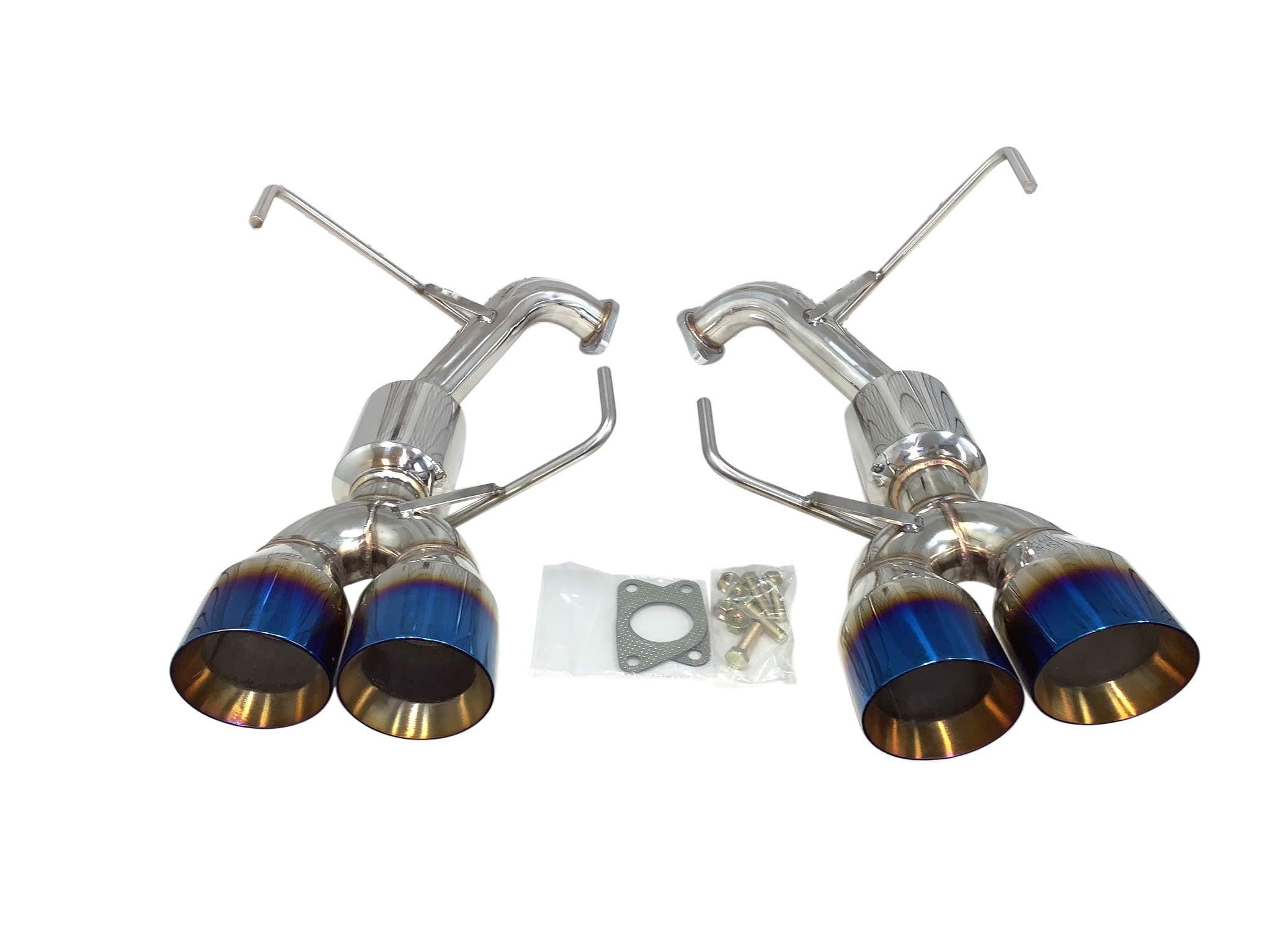 CNT V3 Axleback exhaust with muffler for 2015-2019 Subaru WRX 2015-2018 STI with 4 inch blue tips