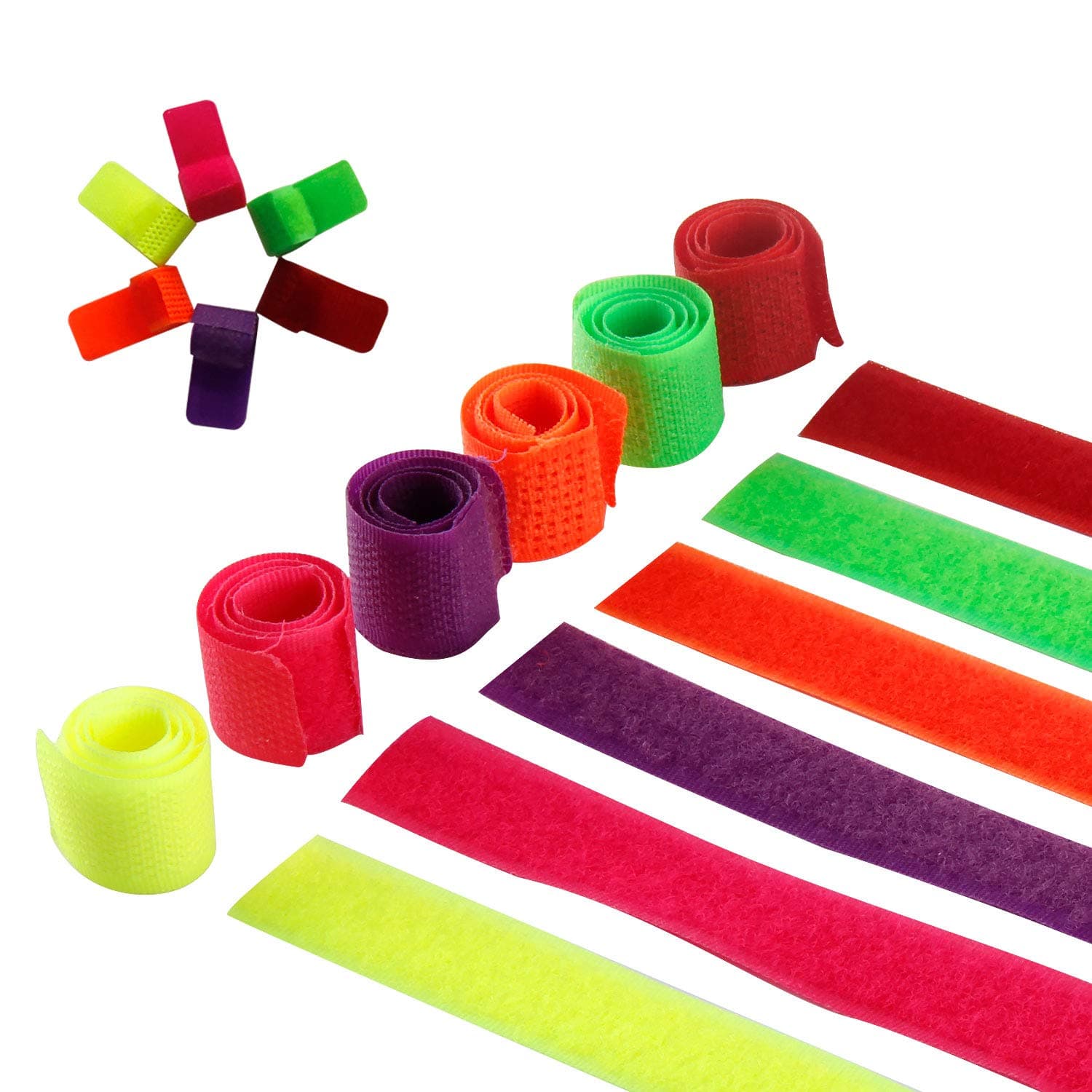 120 PCS Fastening Cable Ties, Kictero Cable Straps Wire Organizer, Reusable Cord Straps, Special Design Cord Ties Management for Tablet PC TV