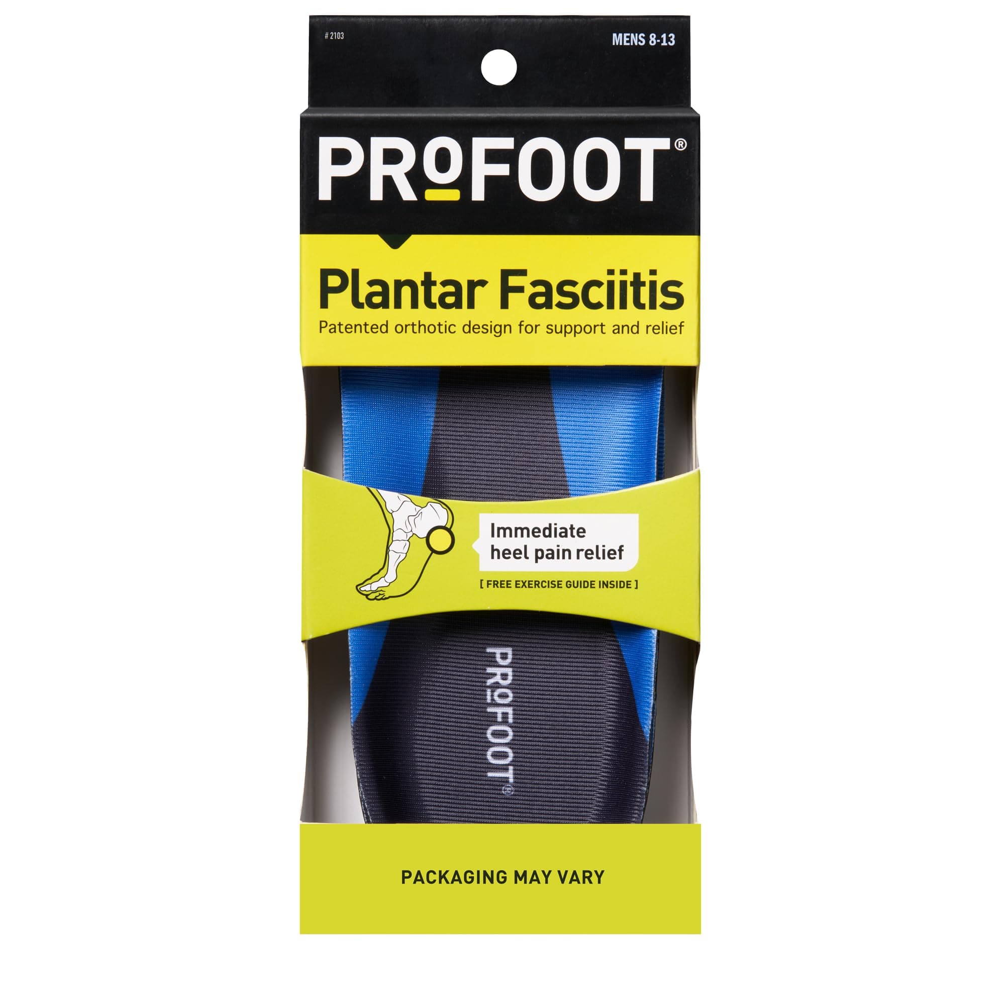 Profoot Plantar Fasciitis Orthotics, Men's, 1 Pair