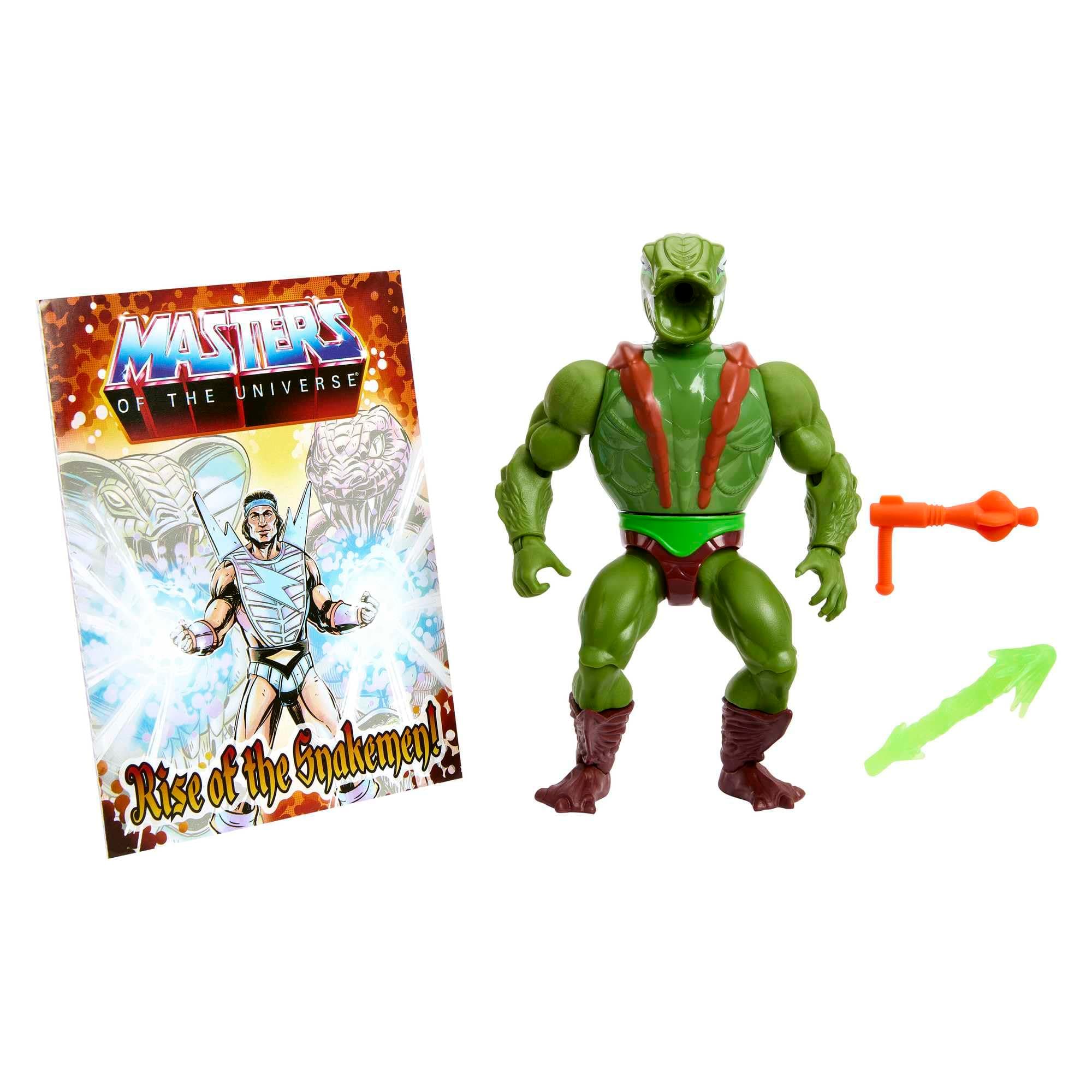 Masters of the Universe Origin, action figure Kobra Khan, Articulated Collectible MOTU Toy with Accessory and Mini Comic, HKM65(Assorted model)