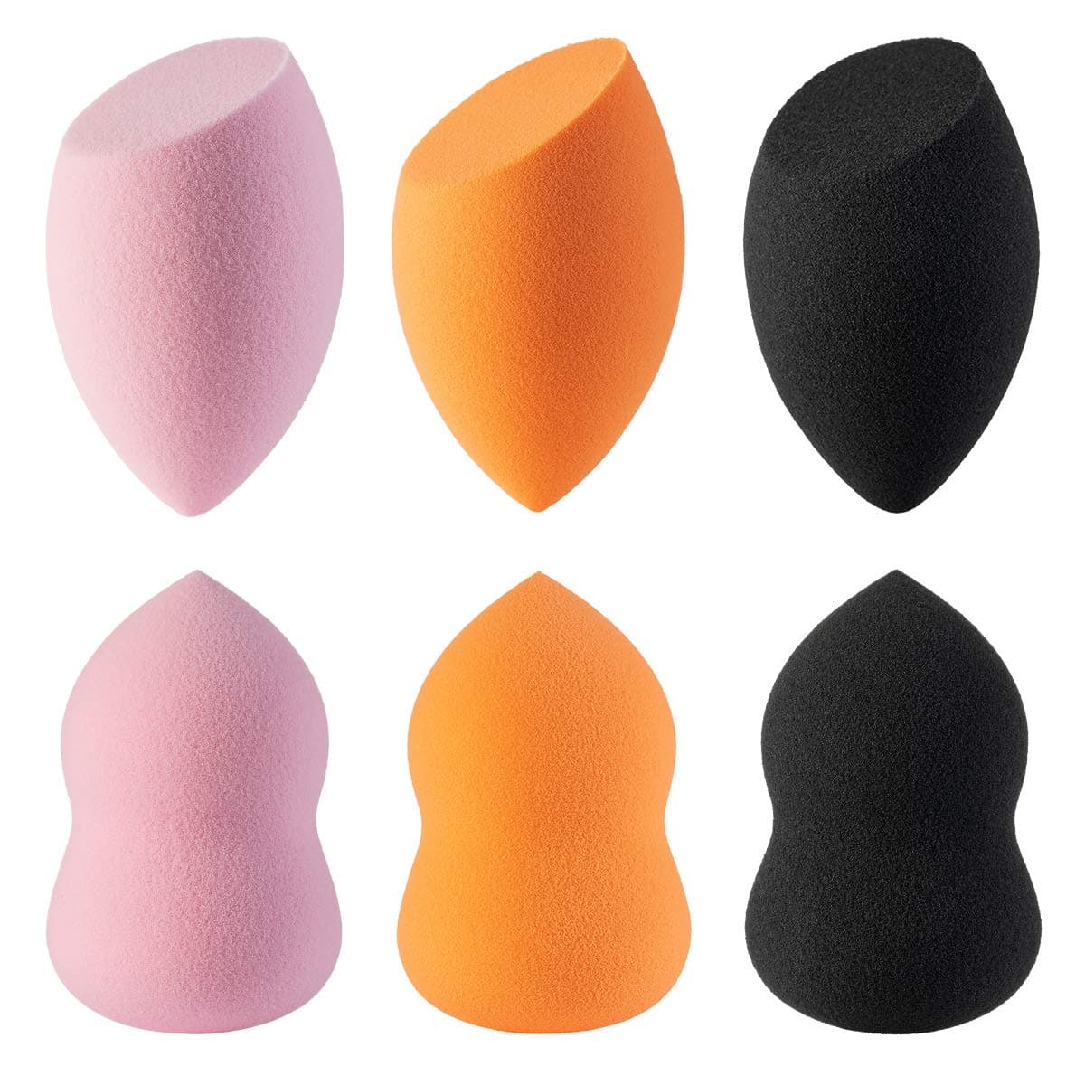 Makeup Sponge Beauty Sponge Makeup Blender Foundation Sponge Applicator Sponges Latext-free (6-pack)