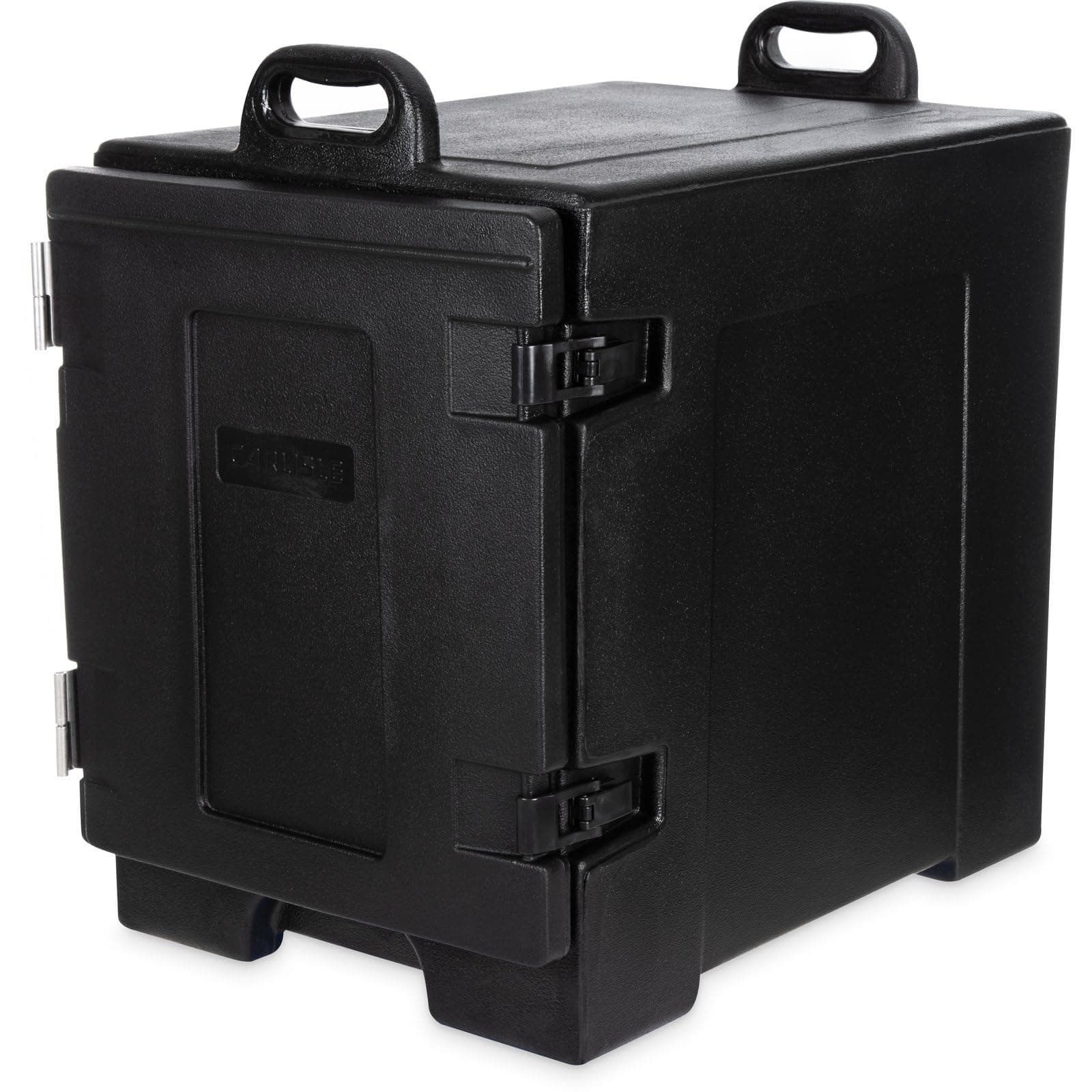 Insulated Food Pan Carrier and Warmer, Front-Loading with Handles, Holds 5 Full or 10 Half 2.5" Pans (Sold Separately) with Rugged PE Shell and PU Insulation, Black