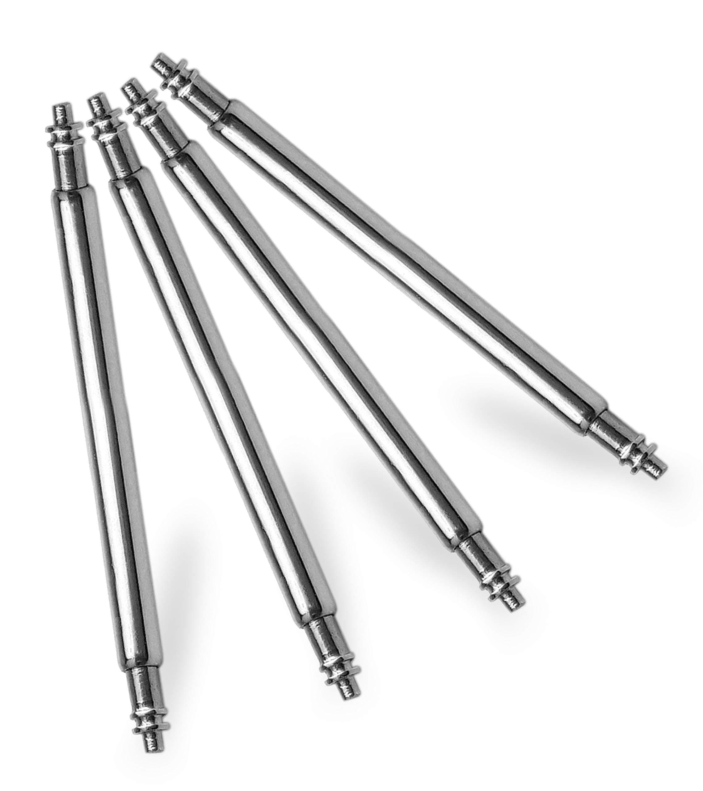 Heavy Duty Watch Band Pins Spring Bar Set for Traditional and Smart Watches, Easy to Install Tough & Rust Resistance Four Replacement Strap Pins (24mm)