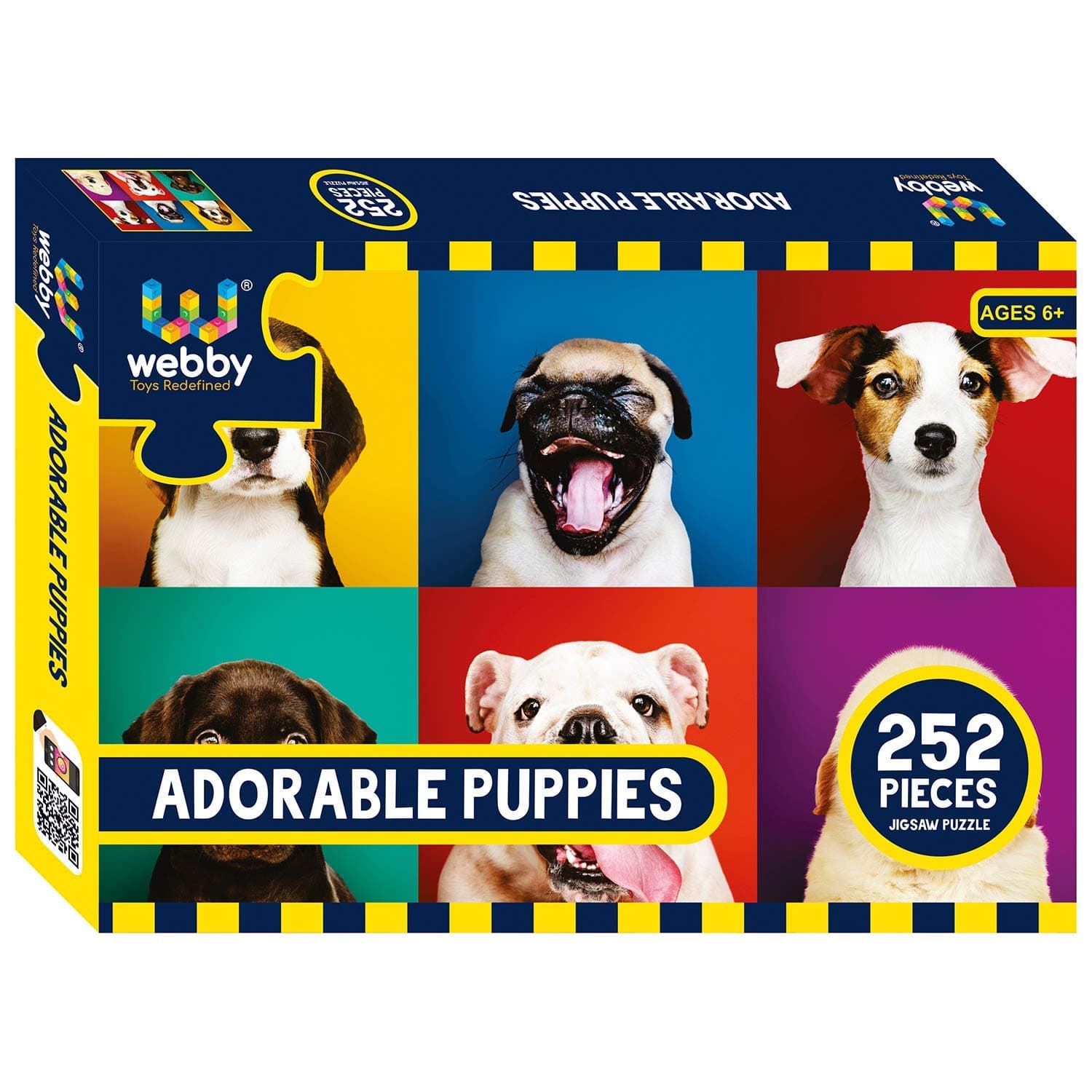 Webby Kids Adorable Puppies Jigsaw Puzzle, 252 Pieces