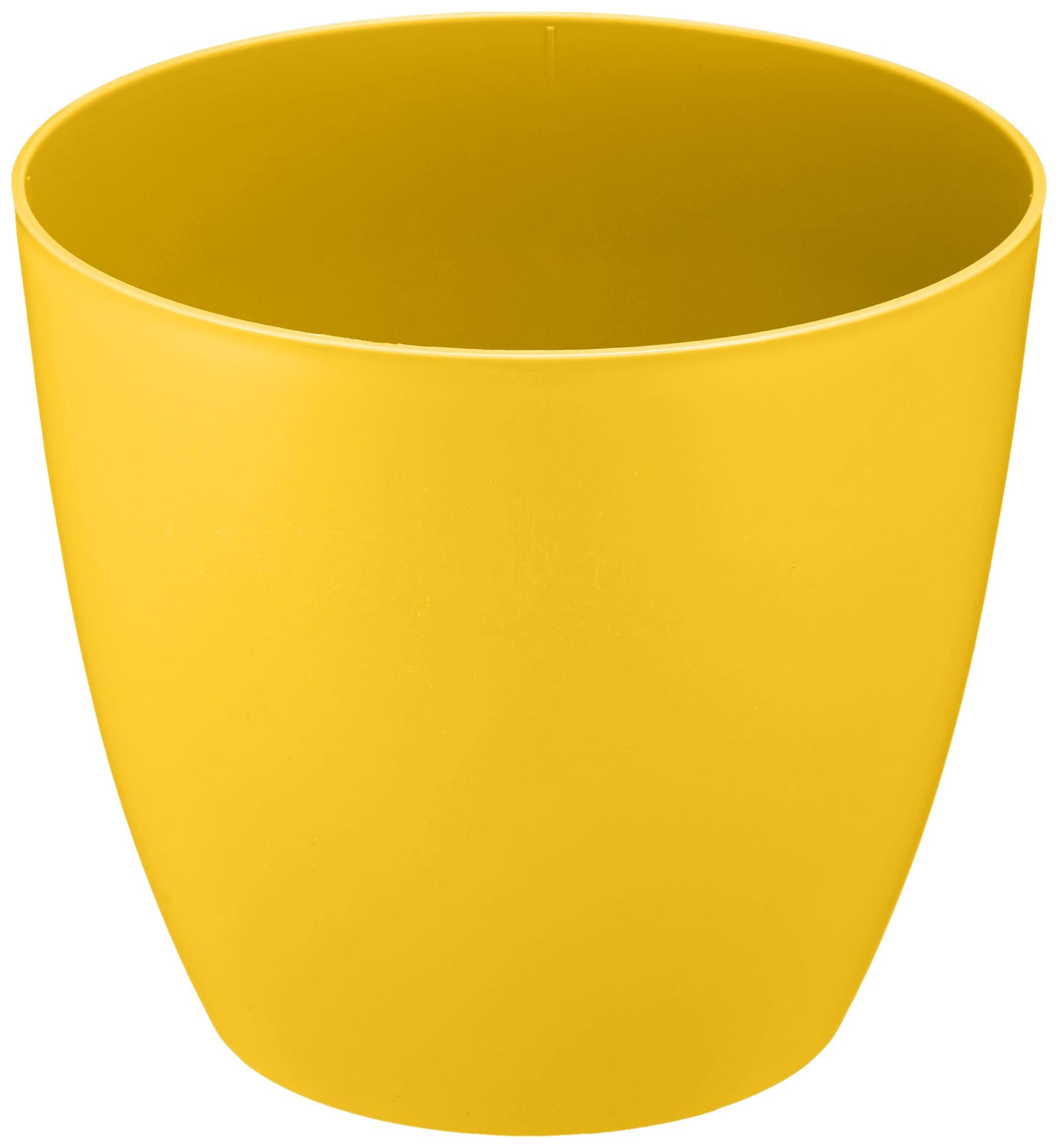 Plastkon Ella Decorative Pot, Matte, Diameter 21 cm, Yellow