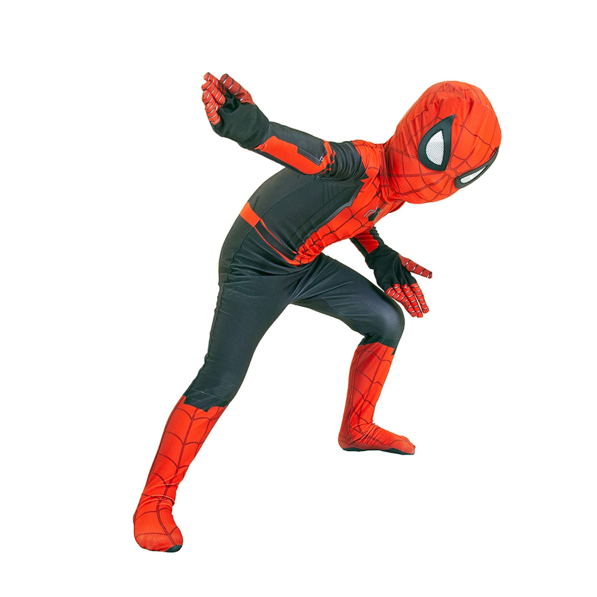 GTEBITY Superhero Kids Bodysuit Costumes Halloween Cosplay Costumes Costumes (130) Crimson