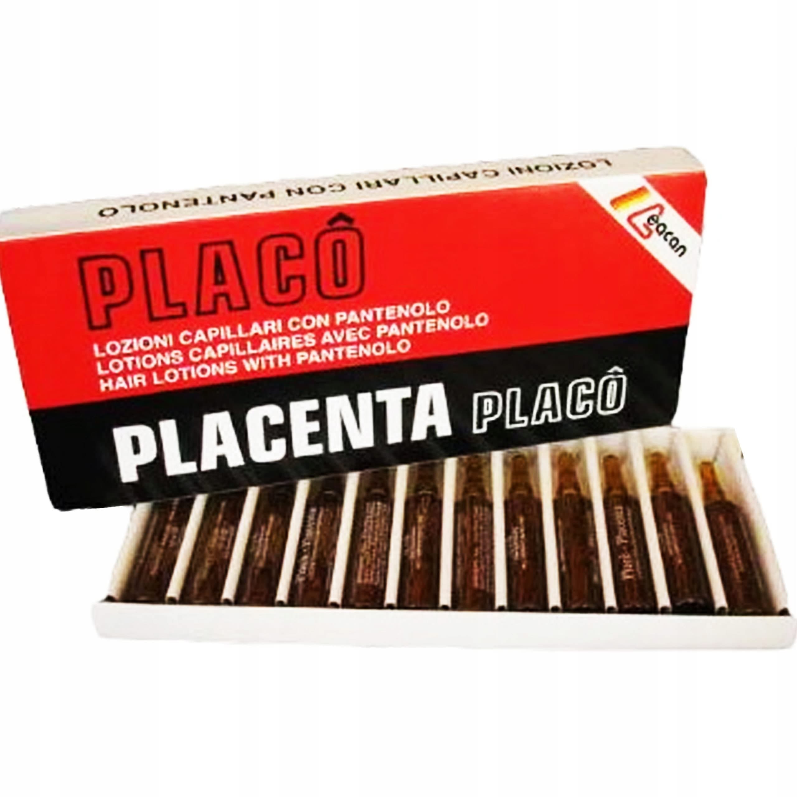 3x Vials Placenta Placo Intensive Revitalizing Treatment Against Hair Loss 12 x10 ml