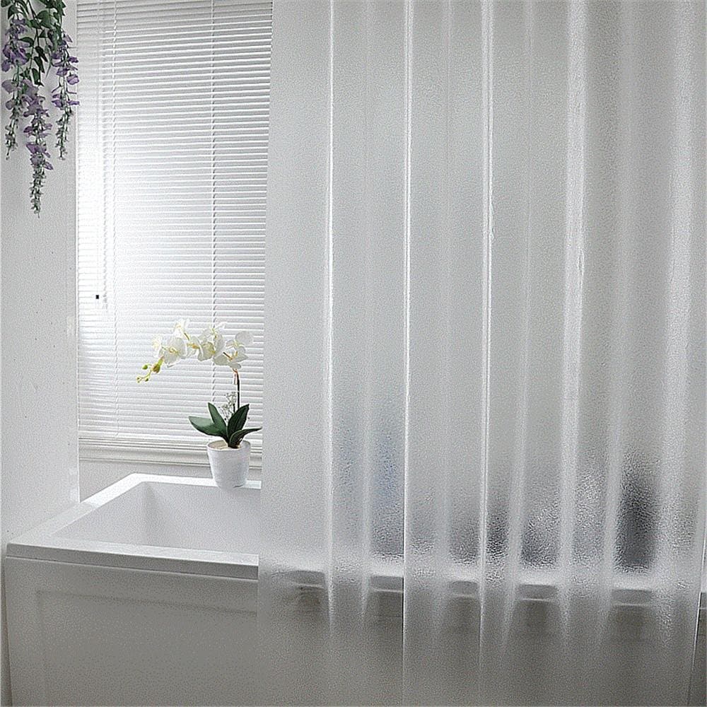 Shower Curtains Curtain 3D Eva Waterproof Scrub Mildew-Proof Translucent Thickened Bathroom Cut s Send Hook (70.86 * 78.74 Inches) , 240 Width 180 High