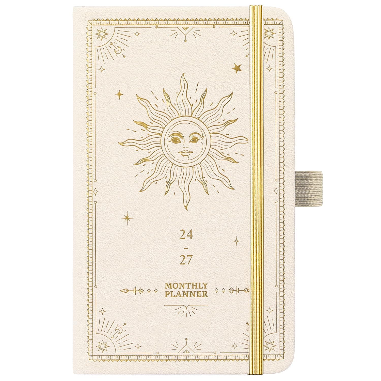 Artfan 2024-2027 Pocket Planner/Calendar - Monthly Pocket Planner/Calendar with 63 Notes Pages, July 2024 - June 2027, 4" x 6.2", 3 Year Monthly Planner with Inner Pocket and Pen Hold - Creamy White