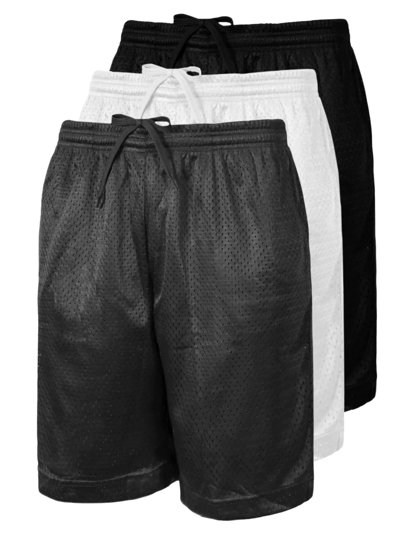 OLLIE ARNES Mesh Basketball Shorts for Men, Athletic Gym Workout Short with Pockets (S-6X)