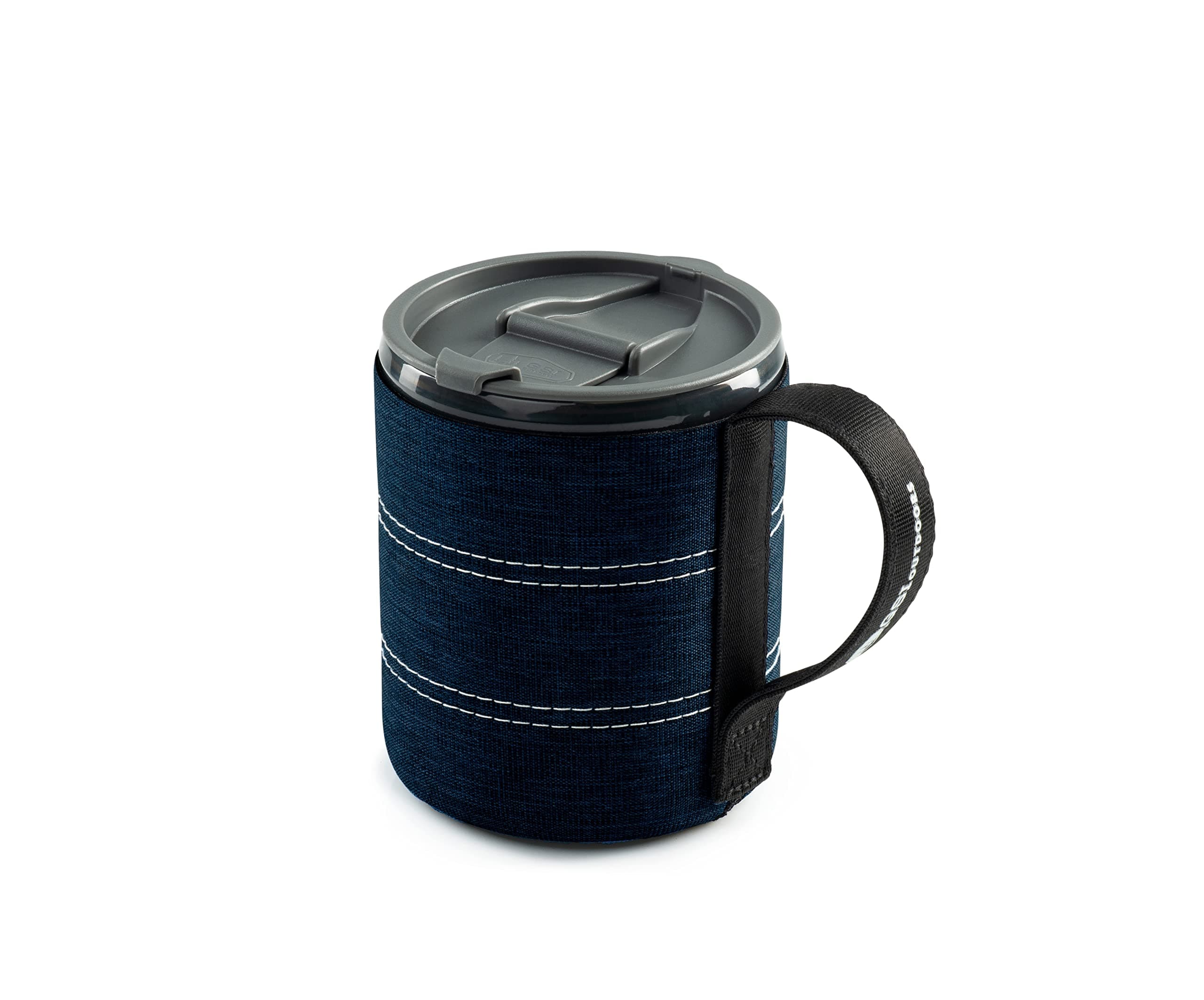 Infinity Lightweight Neoprene Backpacker Neoprene Mug for Camping and Backpacking - 17 oz - Heathered Blue