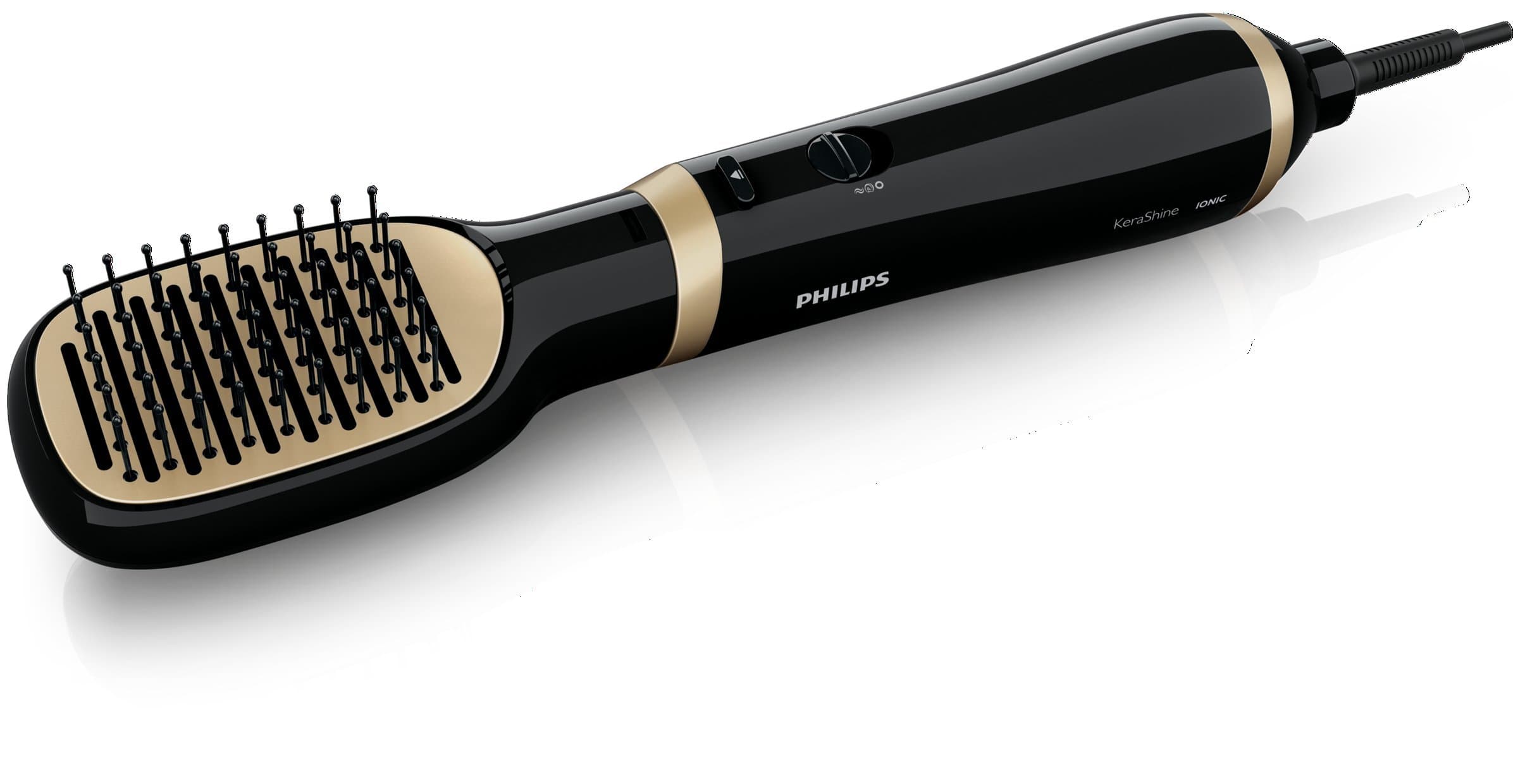 Philips Hp8659 Kerashine Essential Care Air Styler (Not Straightener) - Black/Golden - 800 Watts