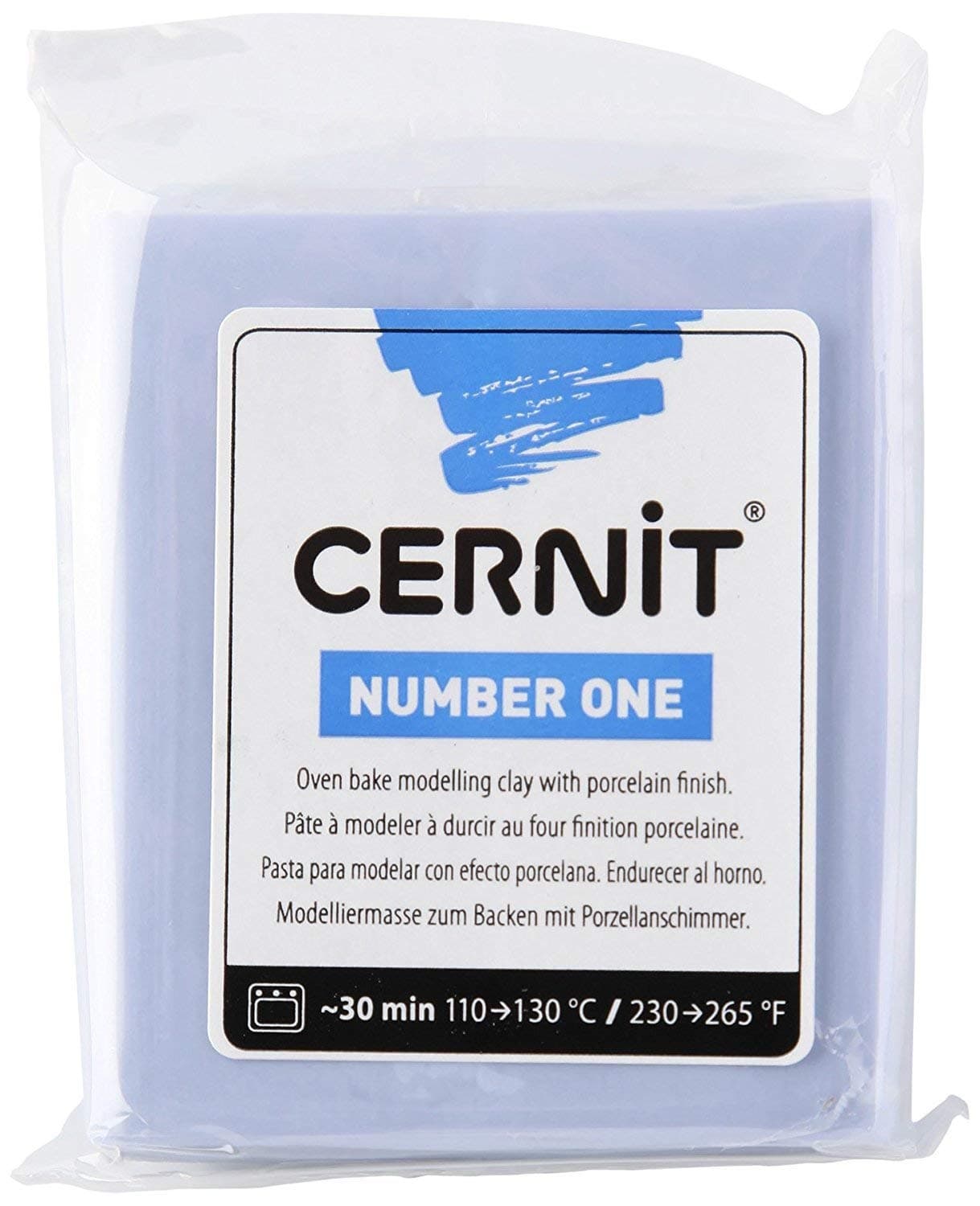 Cernit 1-Piece Clay N1 56 G BLUE-GREY, Blue Grey