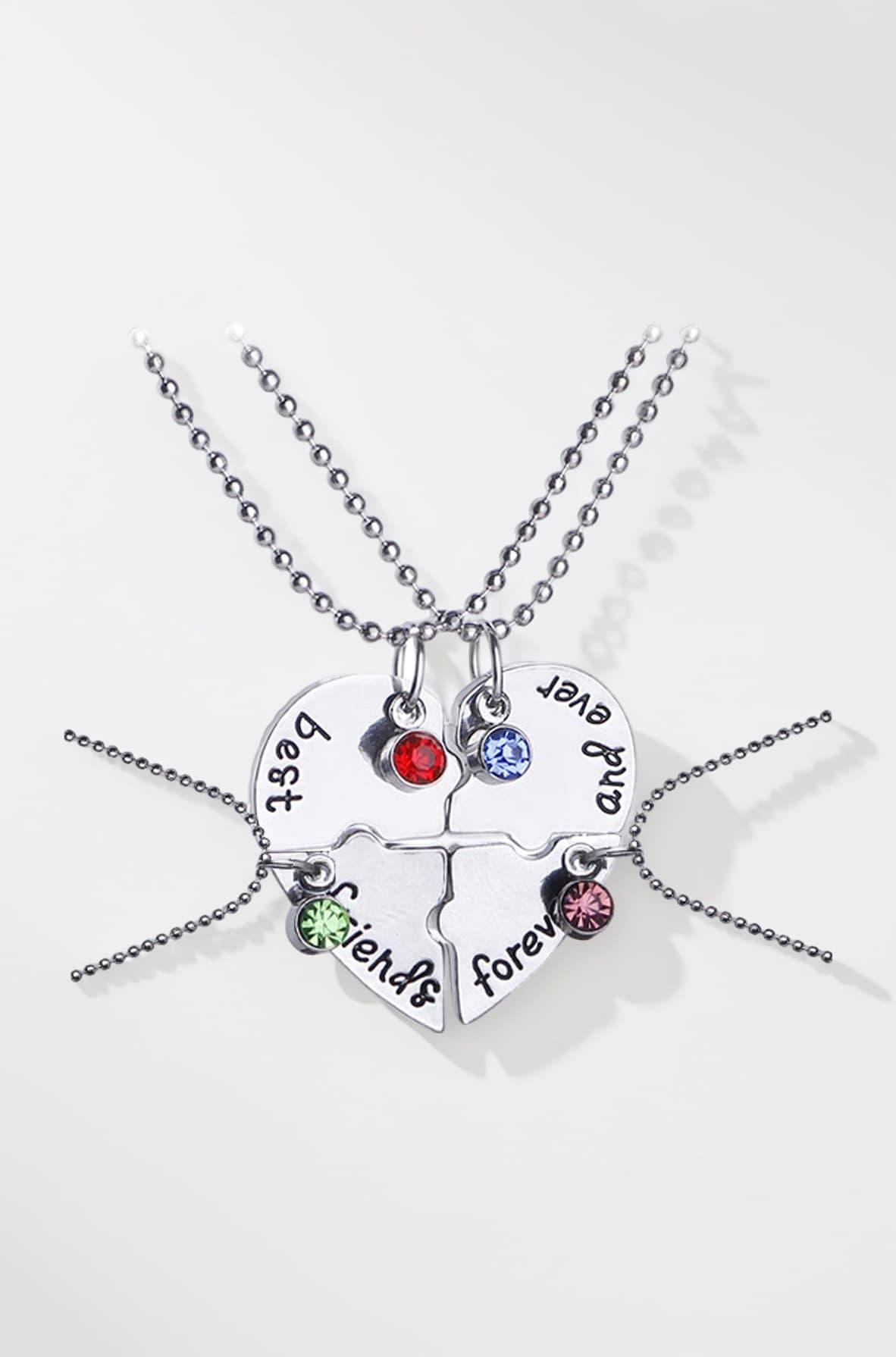 Pendant for Women and Girls Friendship's Day Special Pendant Best Friend Chain Necklace | Heart Shaped Best Friends Forever BFF Necklace Chain Pendant Locket | Gift for Best Friend