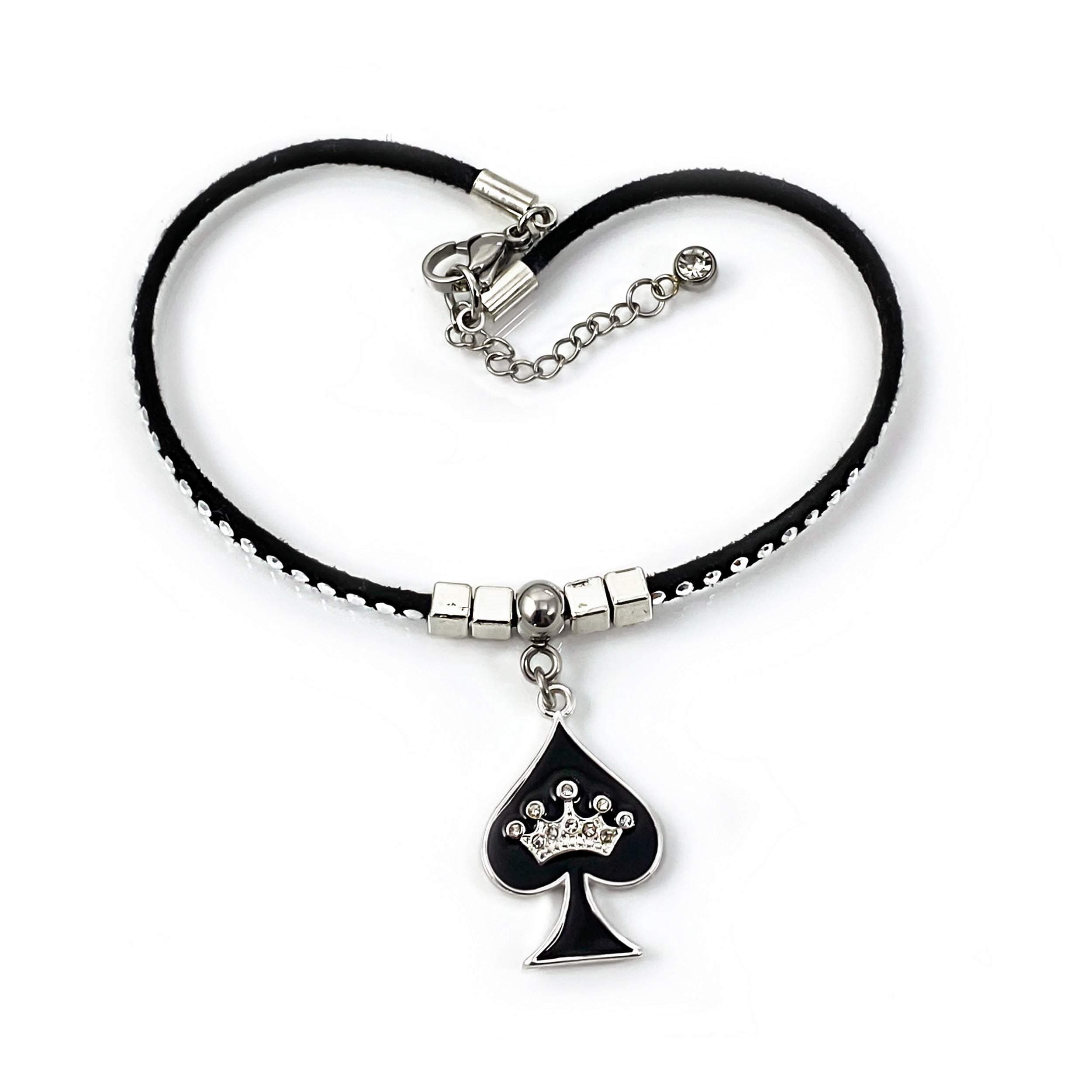 💕 QUEEN OF SPADES 💕 Anklet Jewelry - HotWife, Queen, Hot Wife, Bracelet, Infinity,Necklace, BBC, QOS, MFM, Swinger, Cuckold, Polyamory