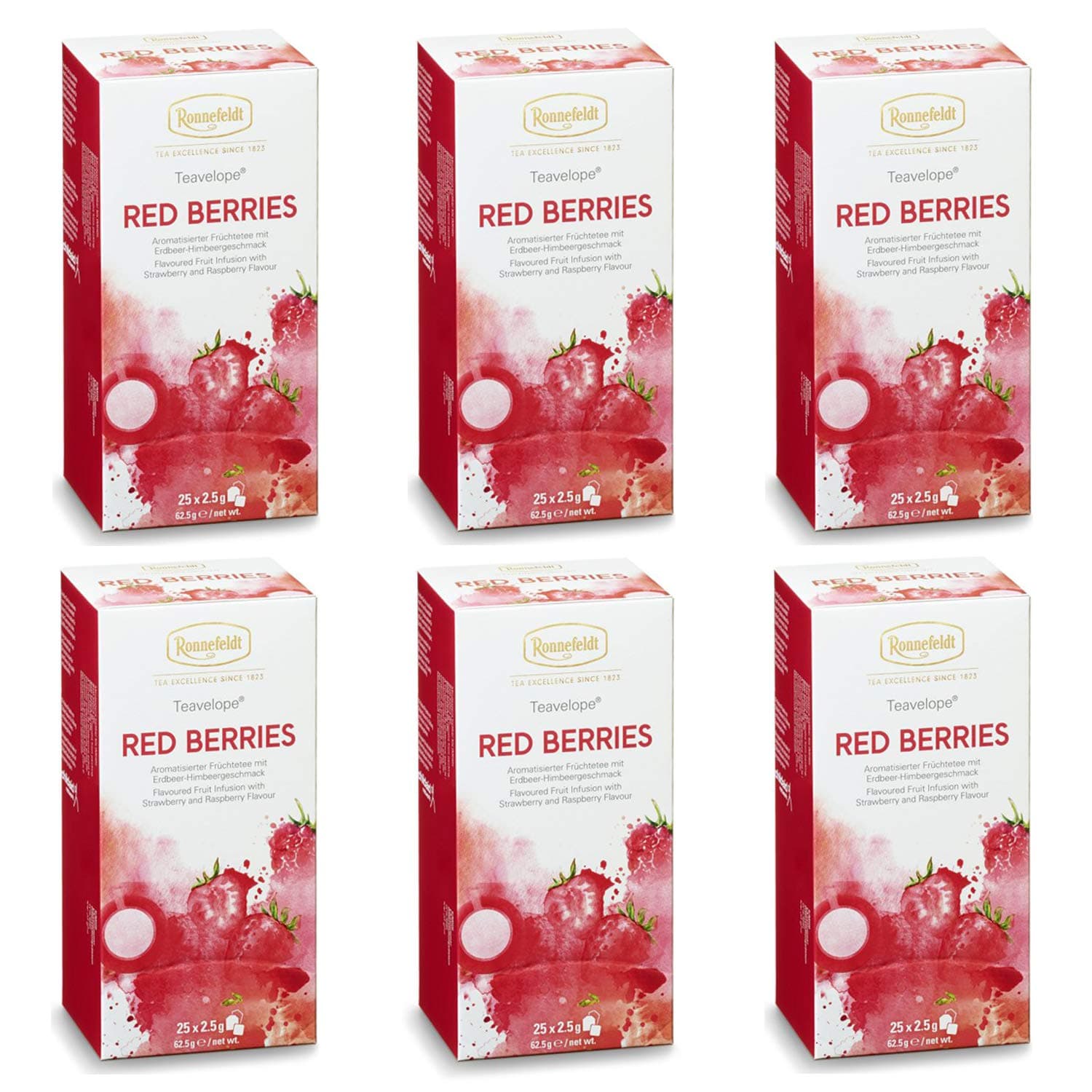 Ronnefeldt Red Berries Teavelope Box of 6