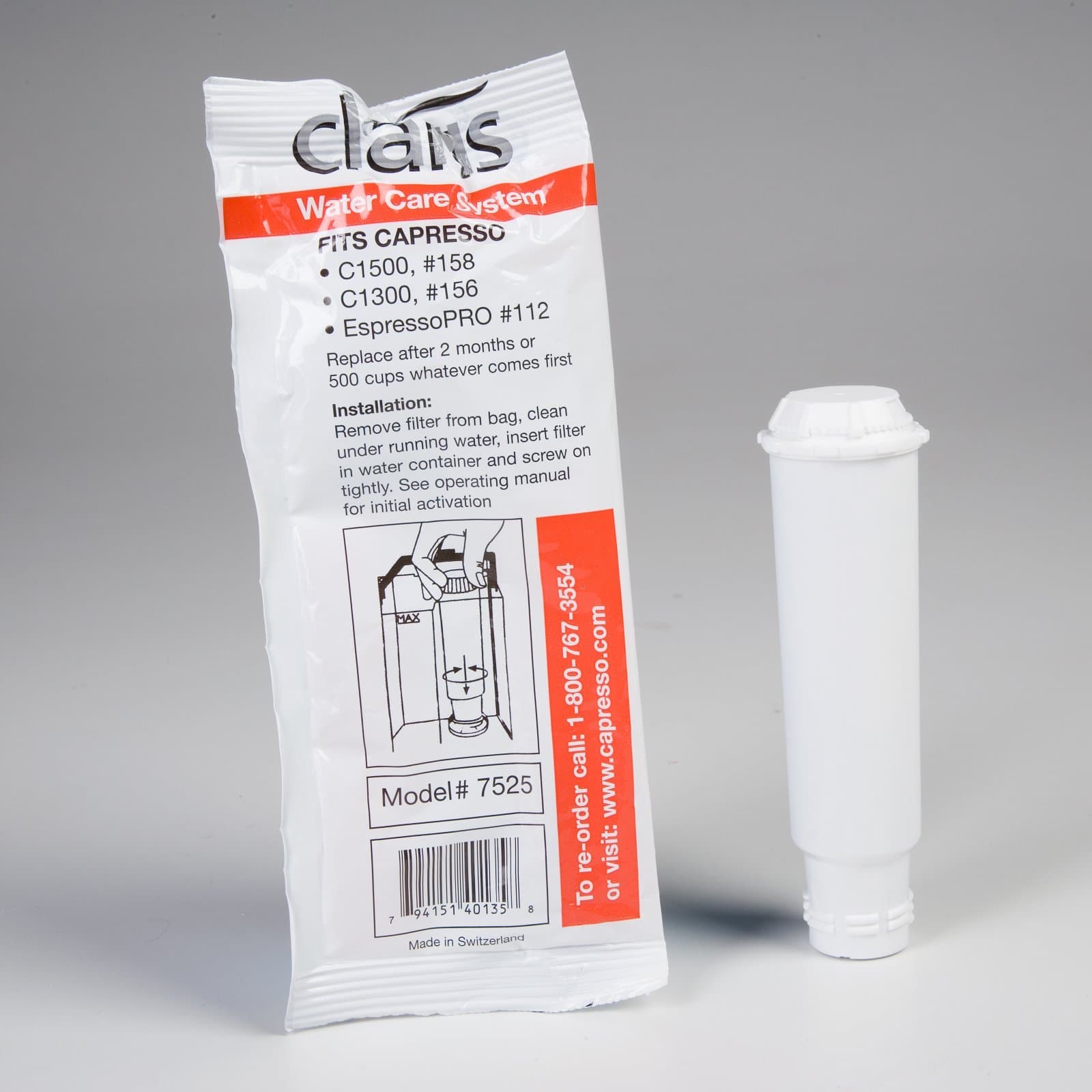 Jura-Capresso 7525 Claris Water Care Filter Cartridge