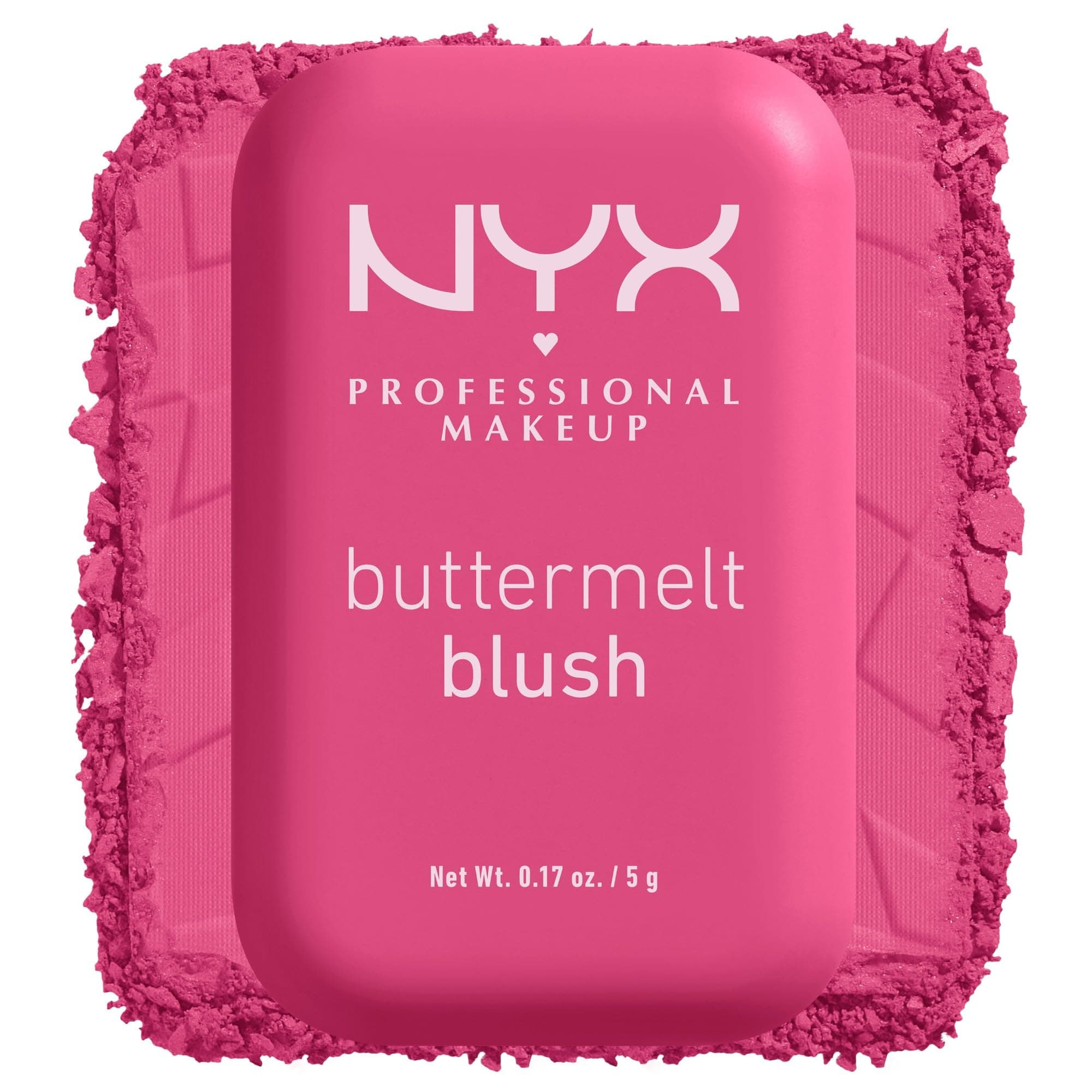 NYX Professional Makeup Buttermelt Blush, Powder Blush, up to 12 H Wear, Fade & Transfer Resistant, Butta With Time.