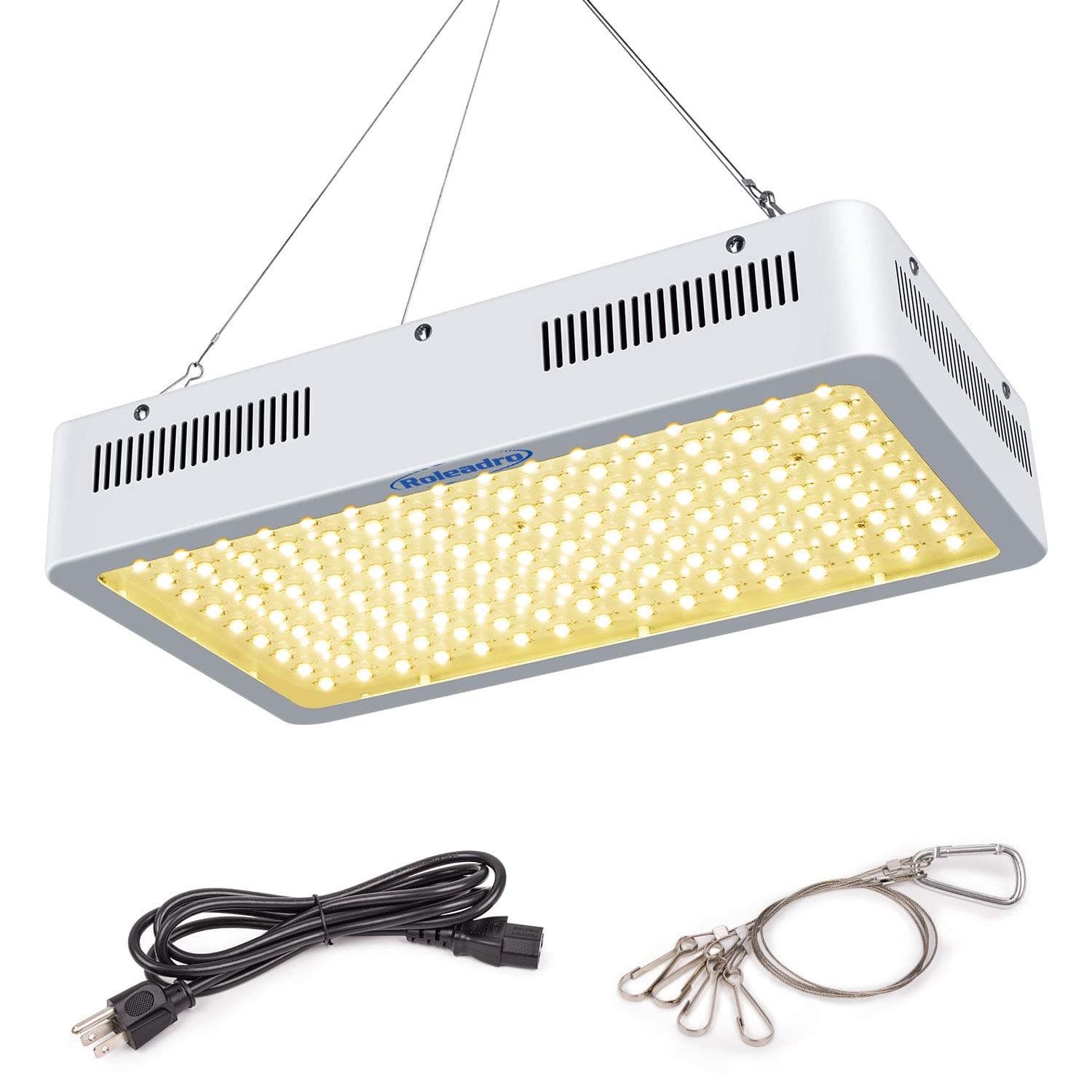 Roleadro LED Grow Light 1500W Plant Light with 3500k Full Spectrum Growing Lamps for Indoor Plants Greenhouse Succulent Hydroponics Veg and Bloom Plant Grow Lights-1500W
