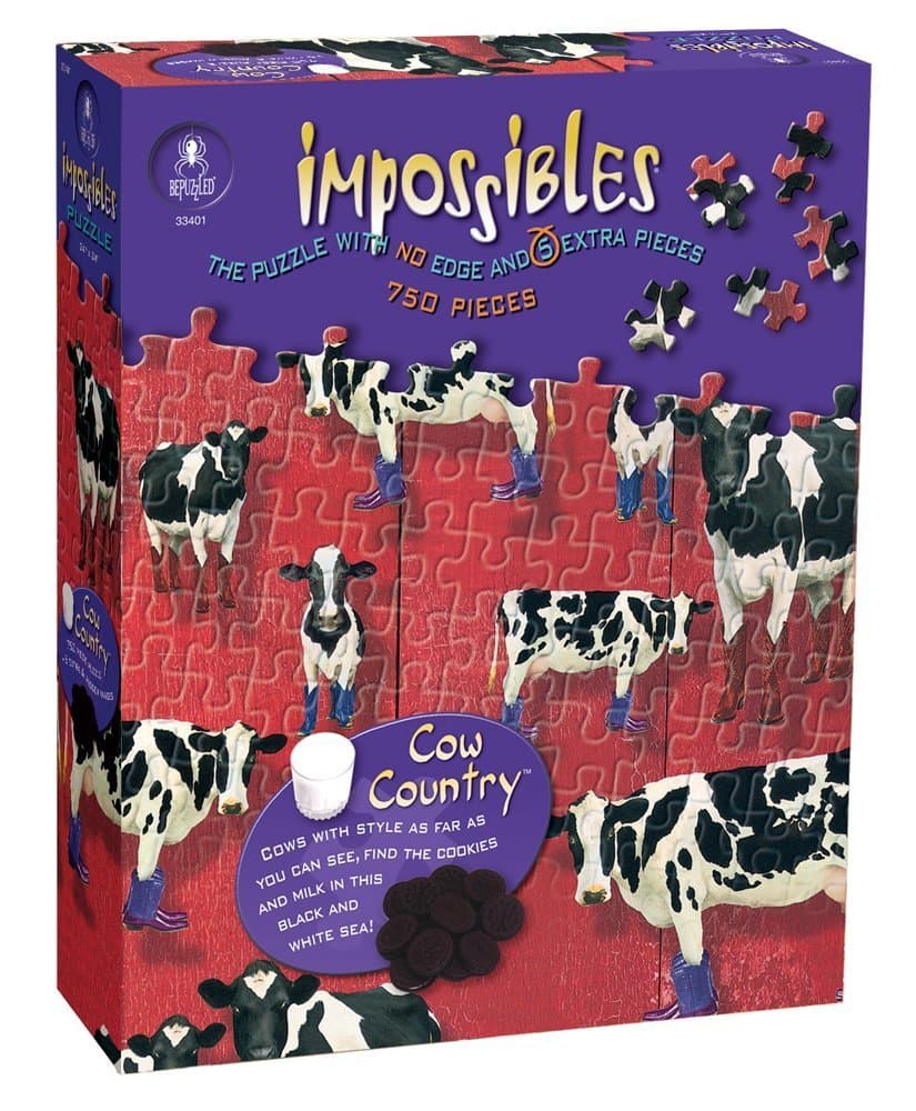 Impossible 750-Piece Cow Country Puzzle