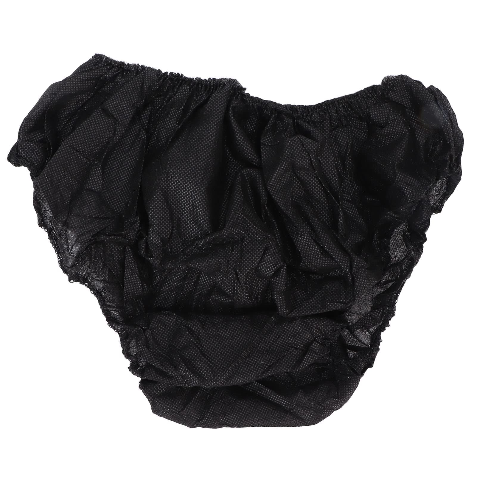 Disposable panty, 50pcs Disposable Underwear Black One Size Fits Most Portable Travel Underwear for Outdoor Tourism Hotel