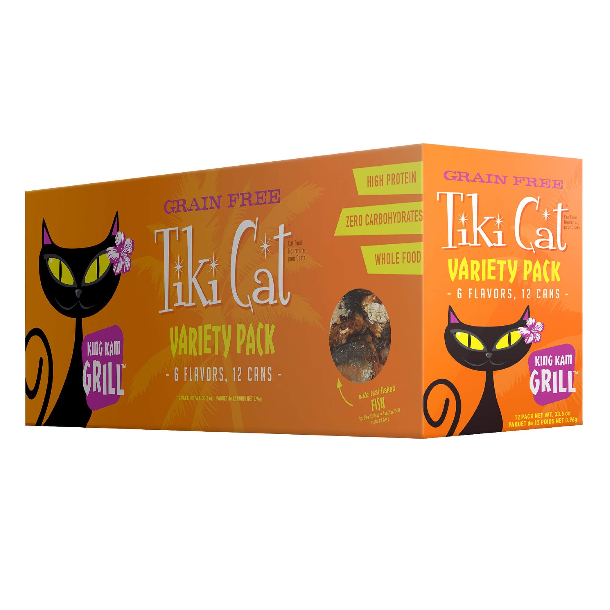 Tiki Cat Gourmet Whole Food 12-Pack King Kamehameha Luau 9-Flavor Variety Pack Pet Food